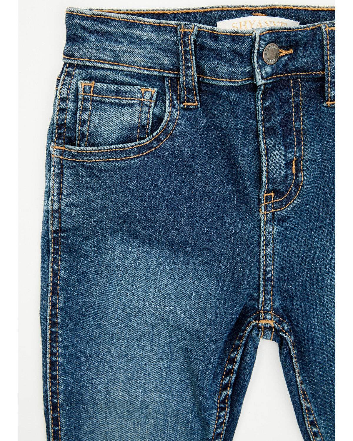Shyanne Toddler Girls' Shayla Dark Wash Bootcut Stretch Denim Riding Jeans