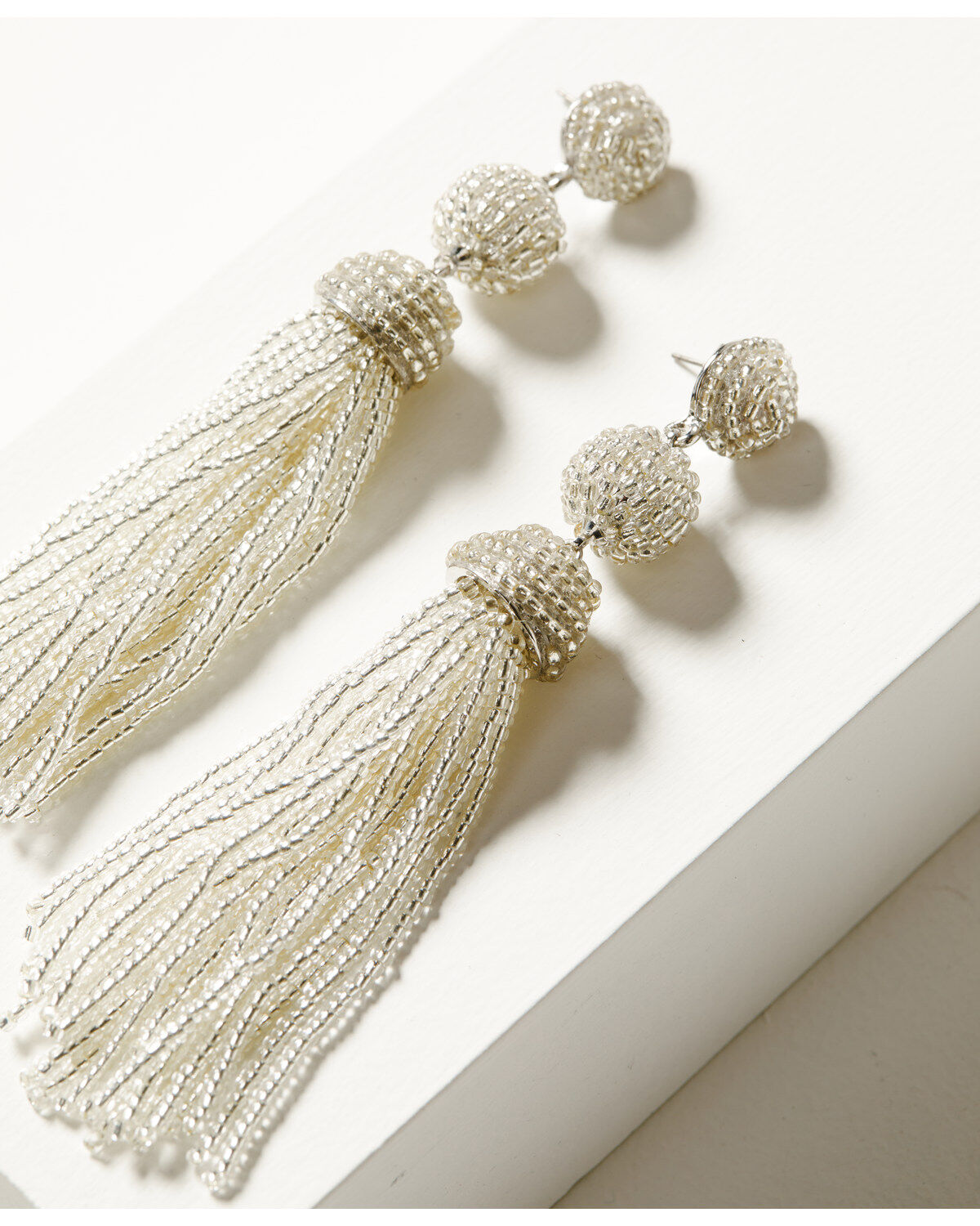 Shyanne Women's Three-Tier Beaded Tassel Earrings