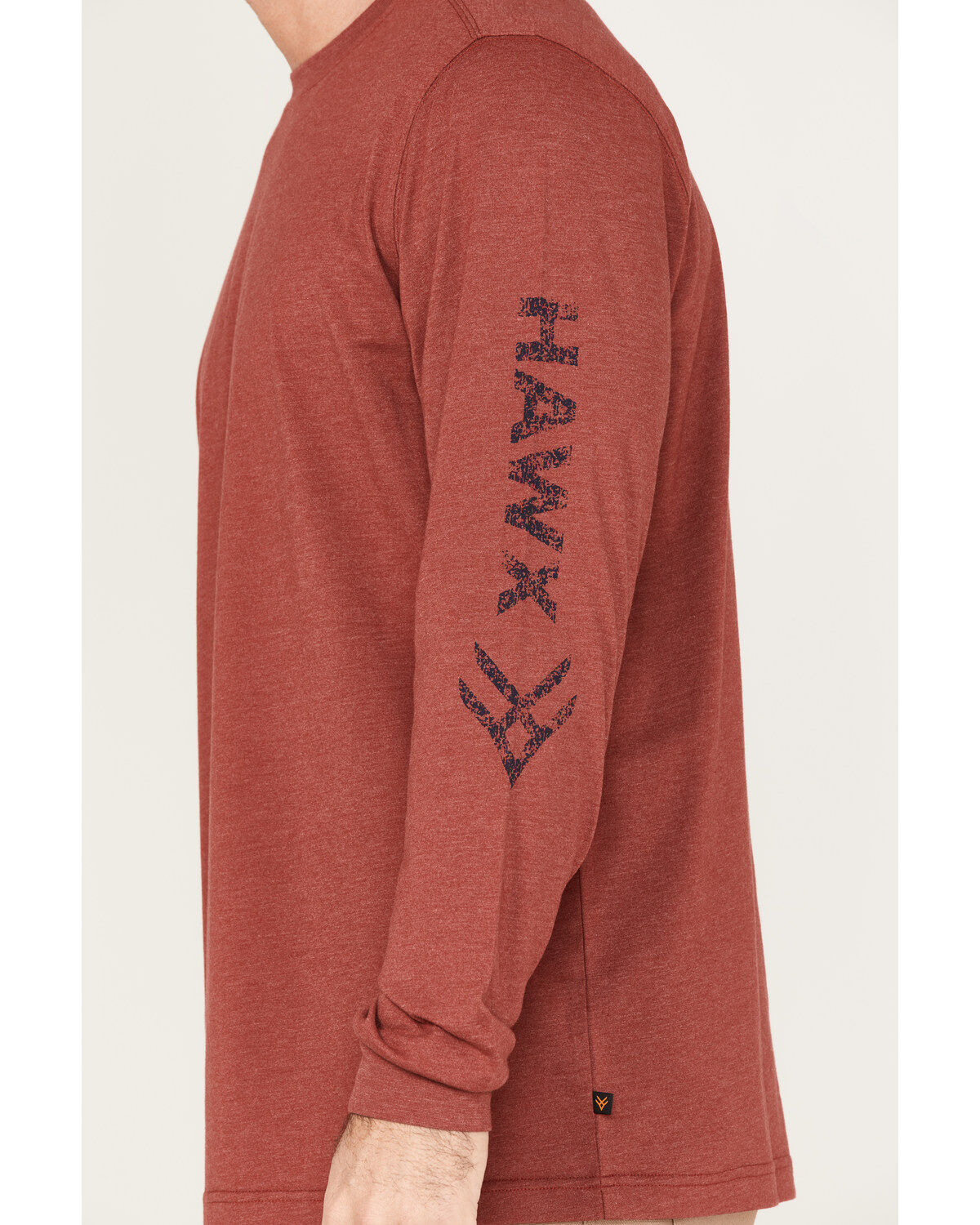 Hawx Men's Flag Logo Graphic Work T-Shirt