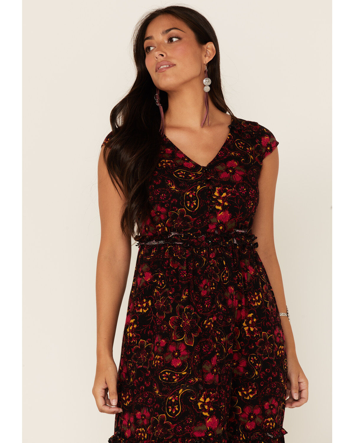 Idyllwind Women's Floral Willow Branch Midi Dress