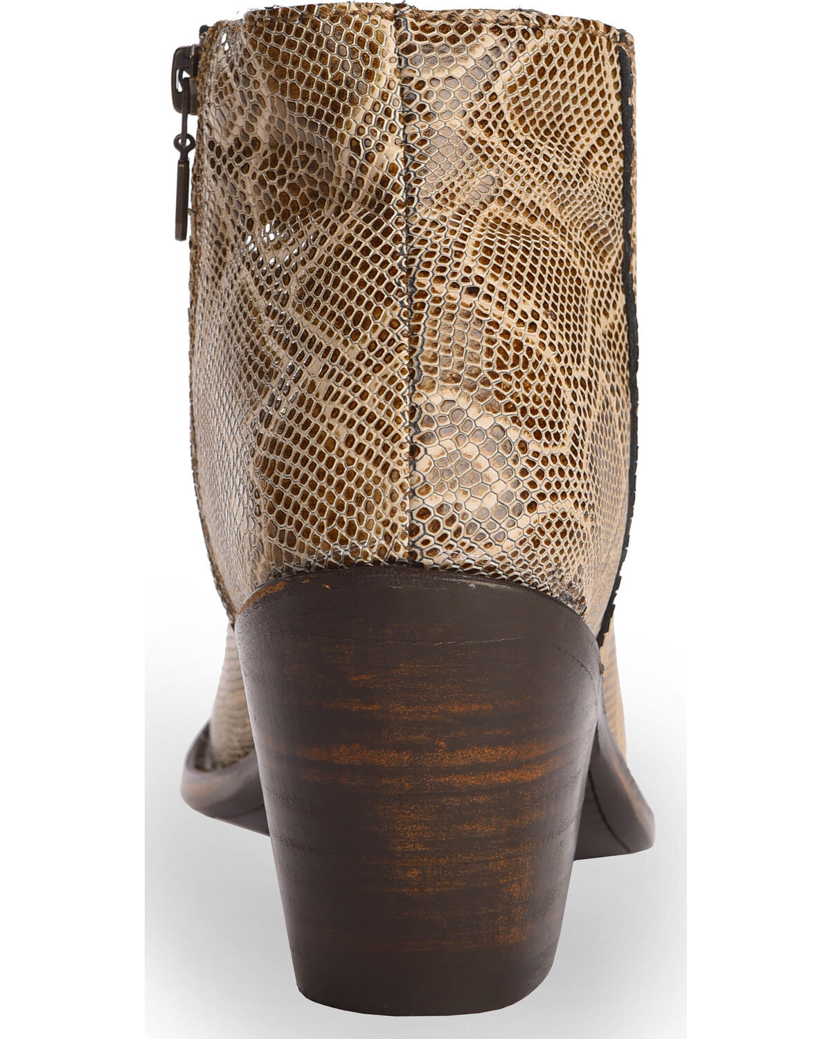 Liberty Black Women's Breton Snake Print Booties - Round Toe