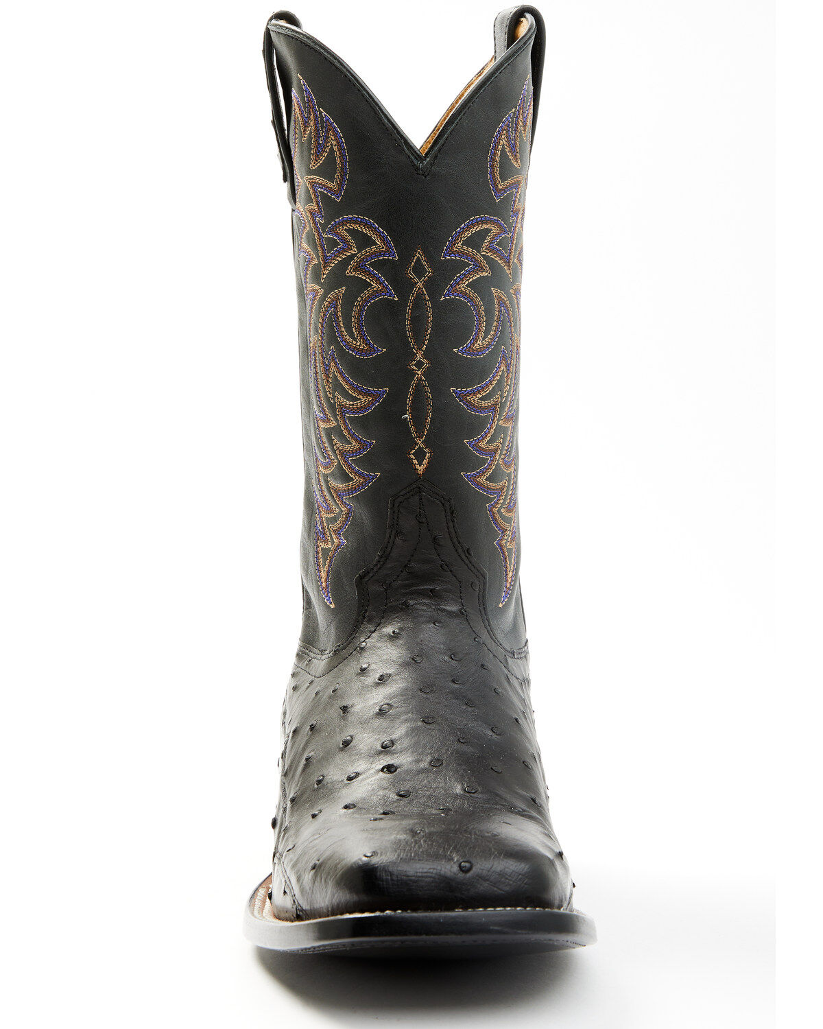 Cody James Men's Exotic Full-Quill Ostrich Western Boots - Broad Square Toe