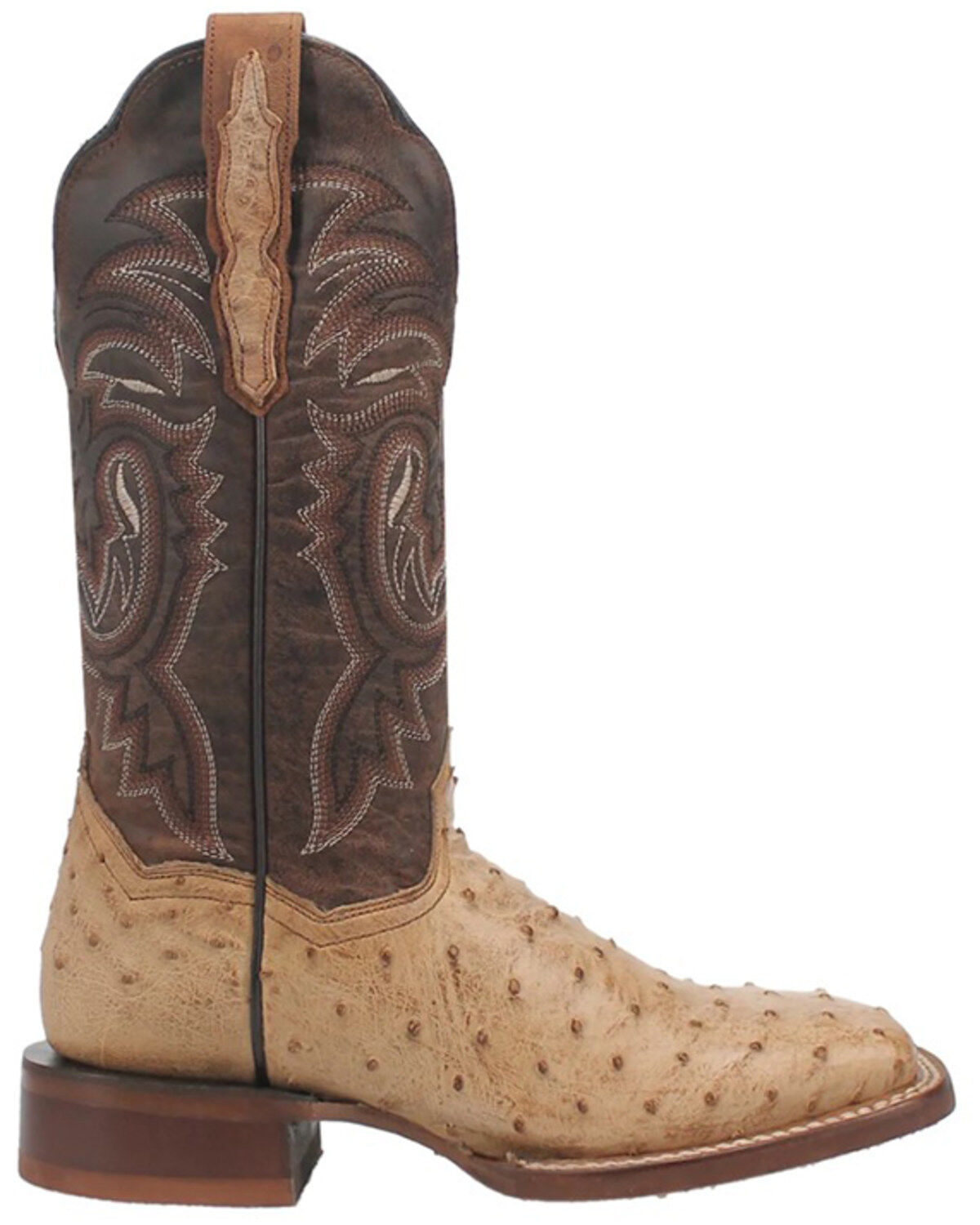 Dan Post Women's Exotic Full Quill Ostrich Western Boots - Broad Square Toe
