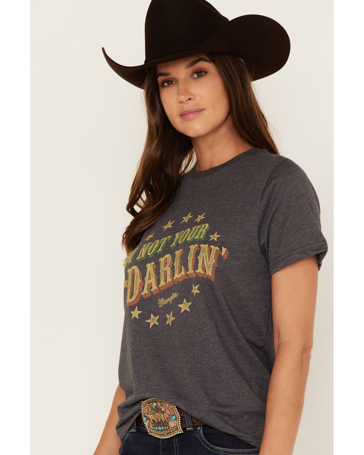 Wrangler Women's Boot Barn Exclusive I'm Not Your Darlin' Star Logo Short Sleeve Graphic Tee