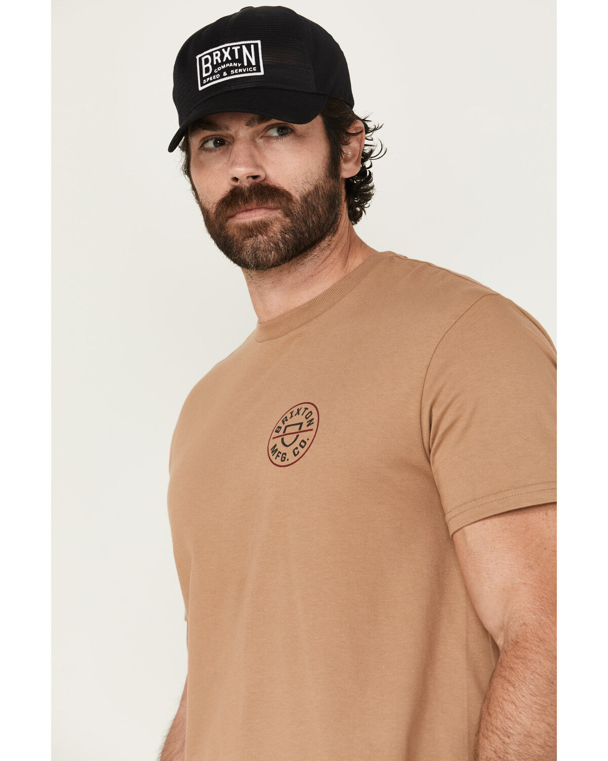 Brixton Men's Crest II Logo Short Sleeve Graphic T-Shirt