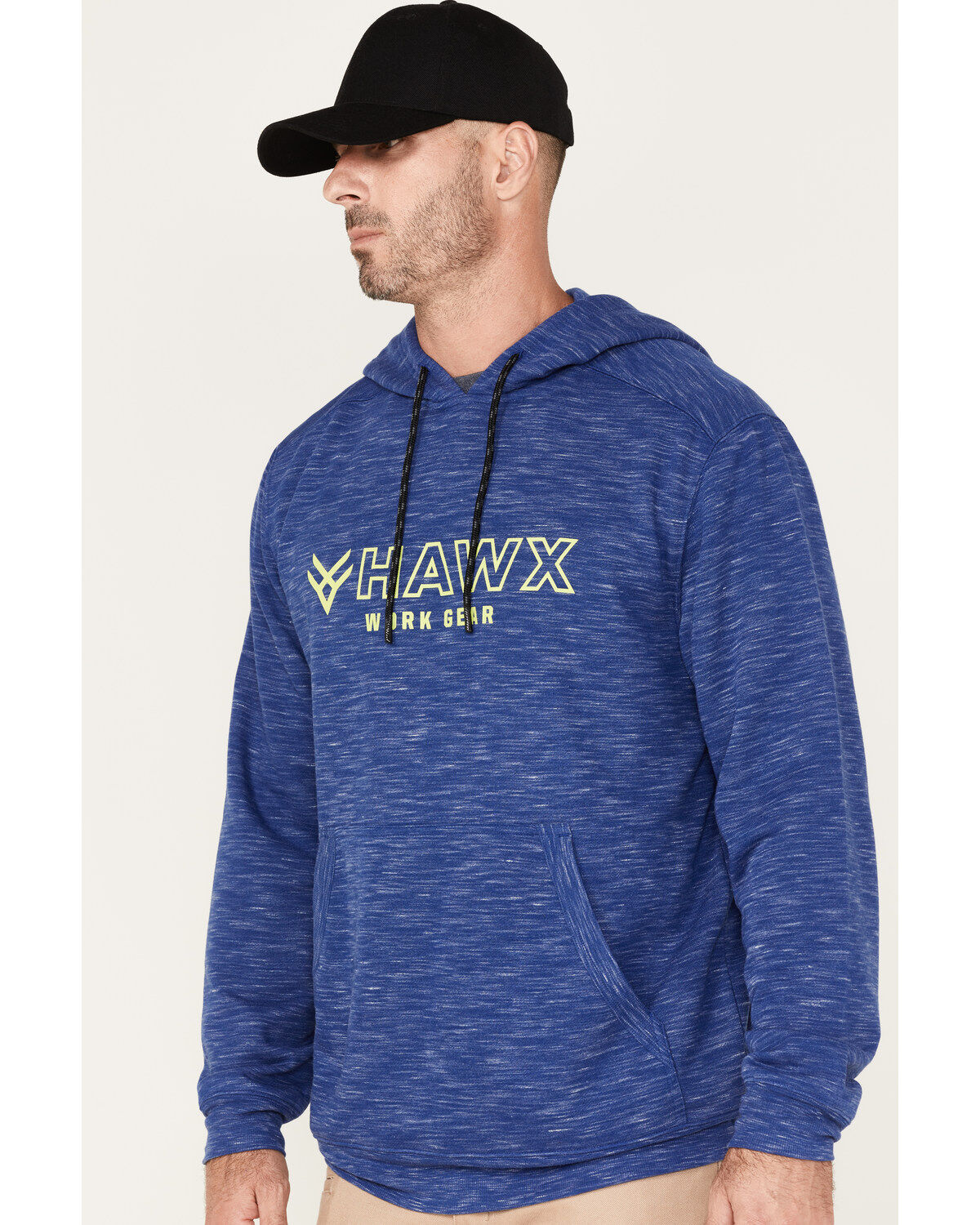 Hawx Men's Graphic Slub Pullover Hooded Work Sweatshirt