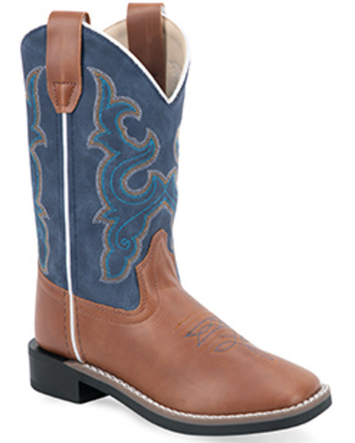 Old West Boys' Western Boots - Broad Square Toe