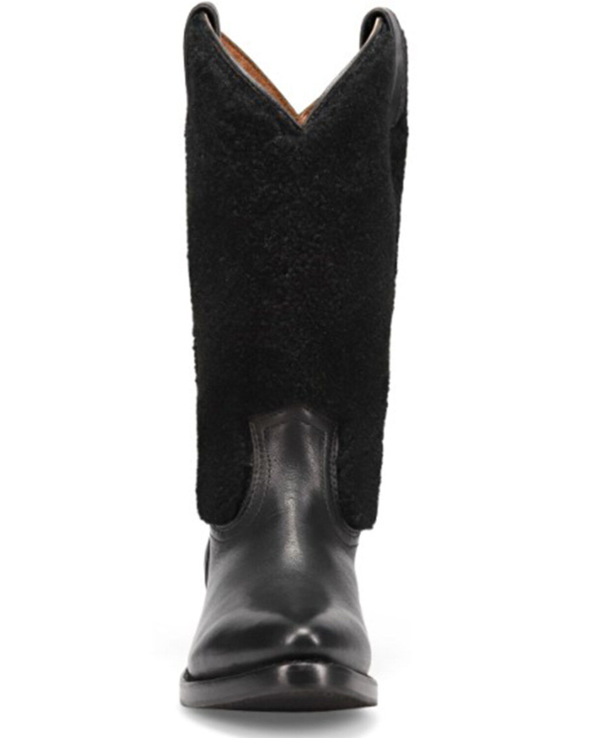 Frye Women's Billy Pull-On Shearling Western Boots - Round Toe