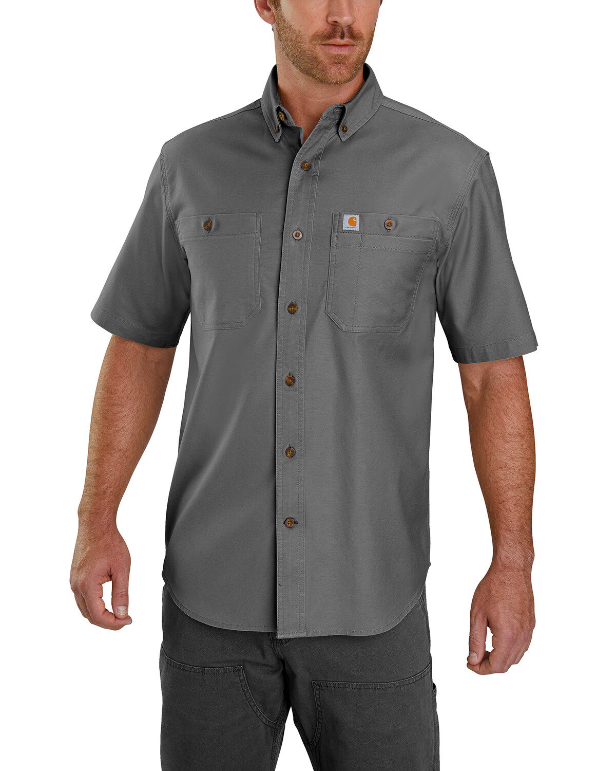 Carhartt Men's Rugged Flex Rigby Short Sleeve Work Shirt - Tall