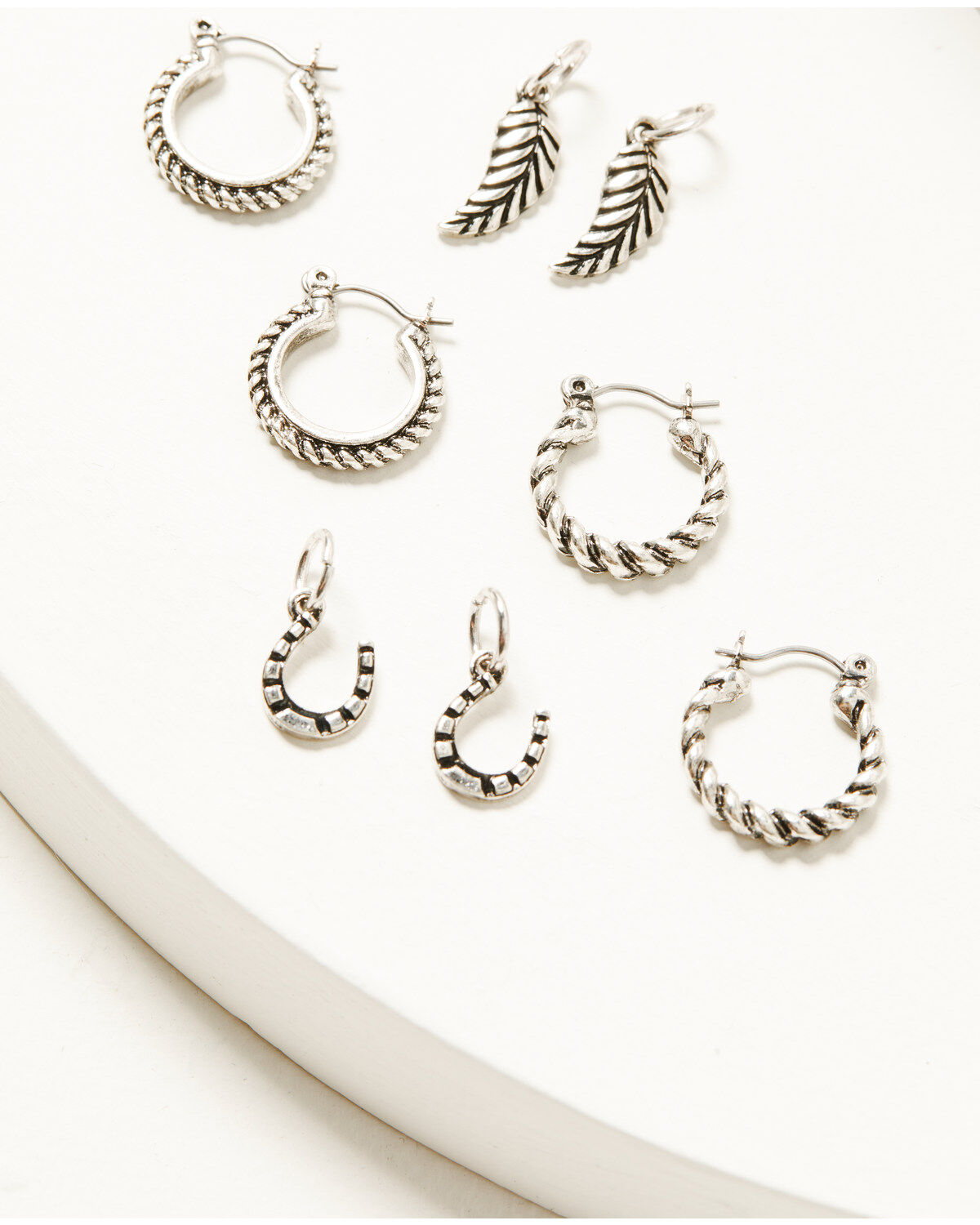 Shyanne Women's Southwestern Antique Cross Earring Set