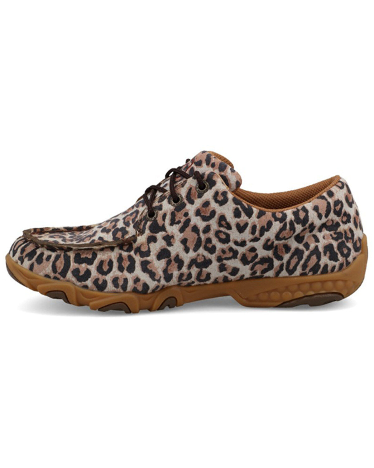 Twisted X Women's Cheetah Print Boat Shoe Driving Mocs