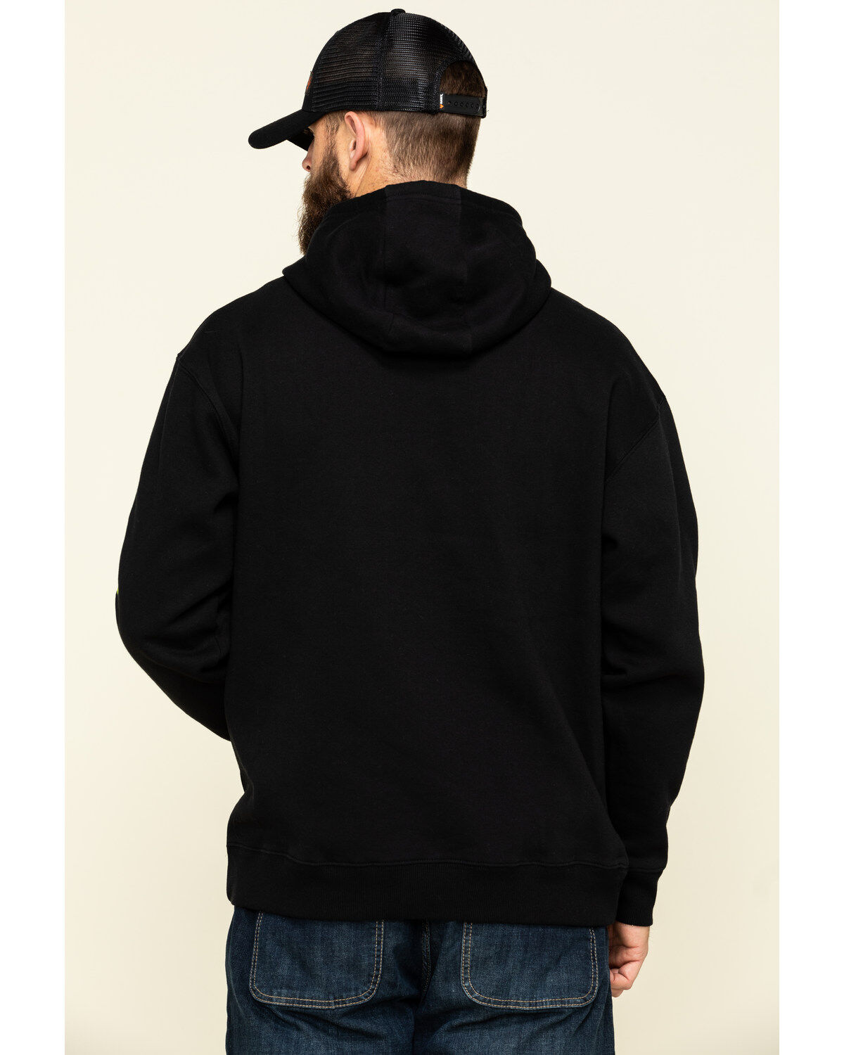 Ariat Men's Black/Lime Rebar Graphic Hooded Work Sweatshirt