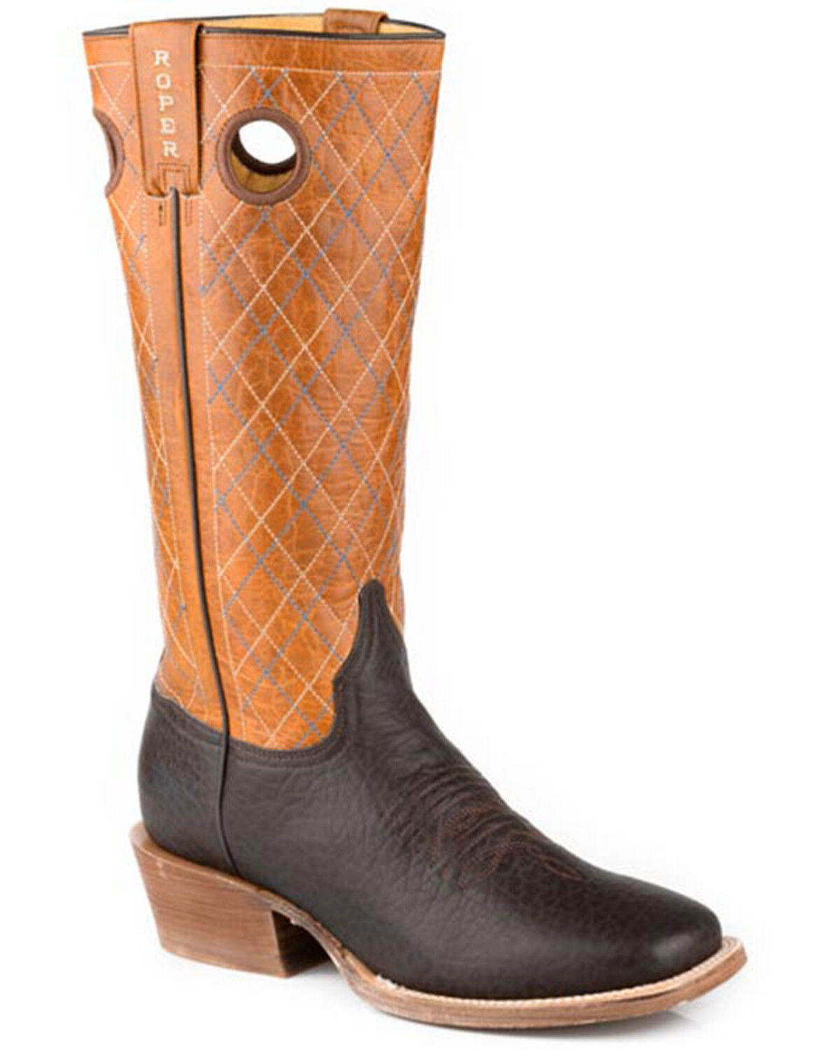 Roper Men's Take No Bull Tall Western Boots - Broad Square Toe