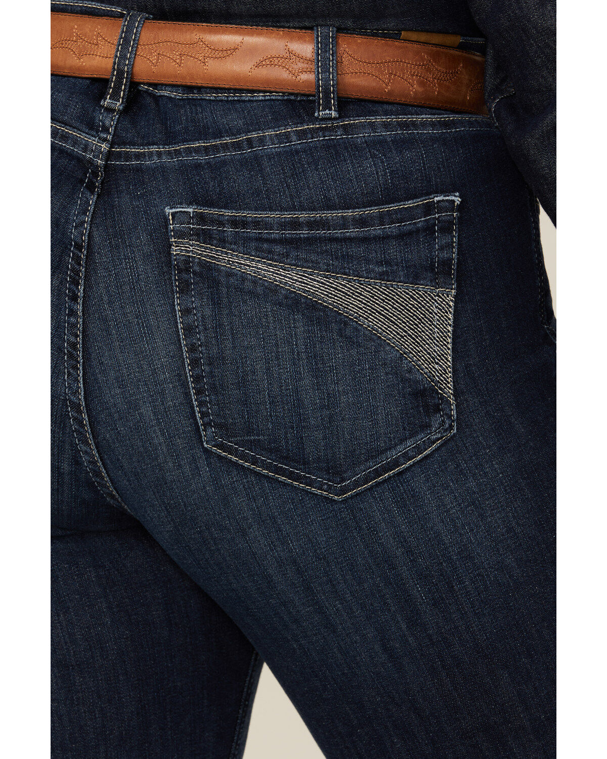 Ariat Women's Dark Wash Mid Rise Angela Trouser Jeans - Plus