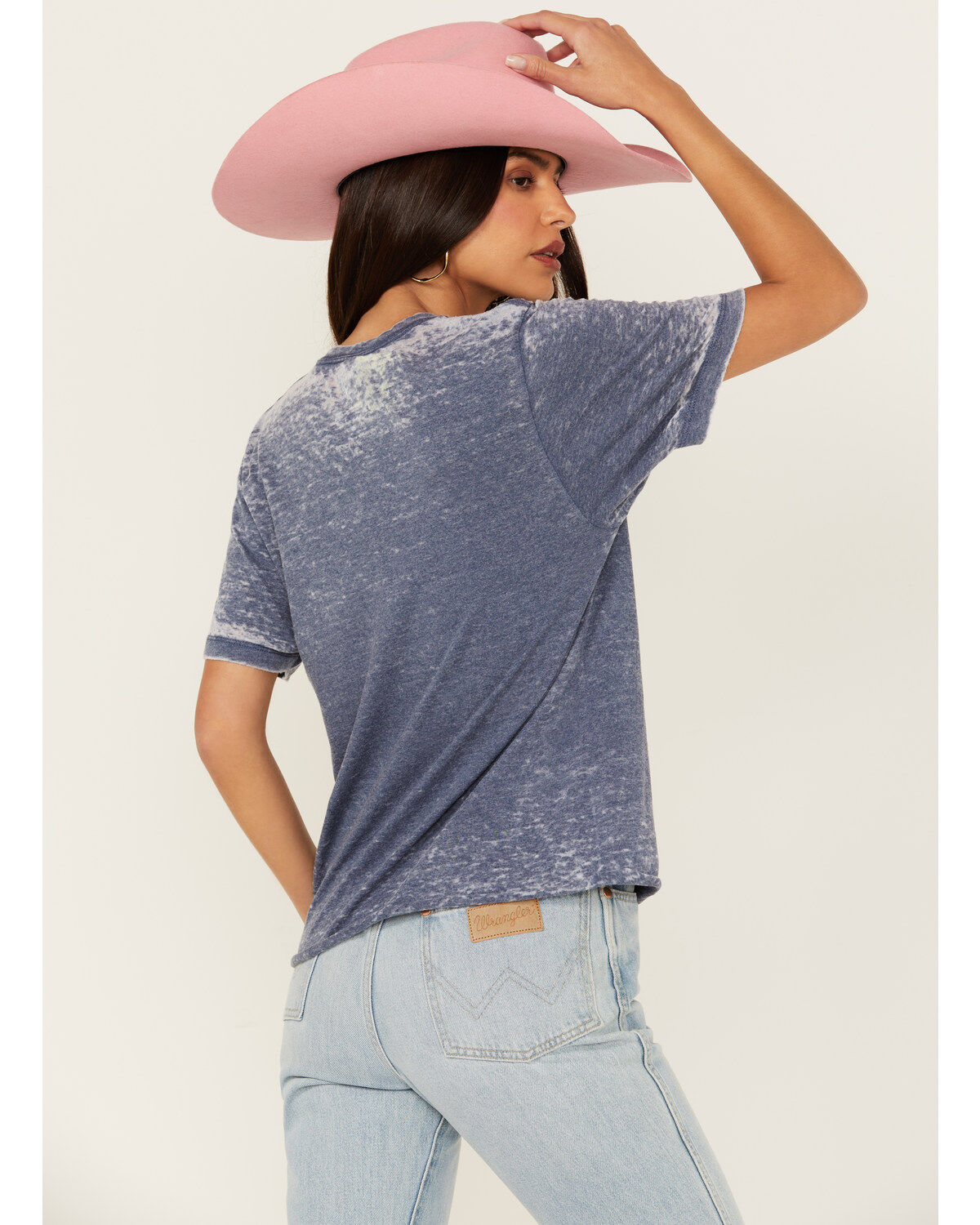 Bohemian Cowgirl Women's Burnout Star Short Sleeve Graphic Tee