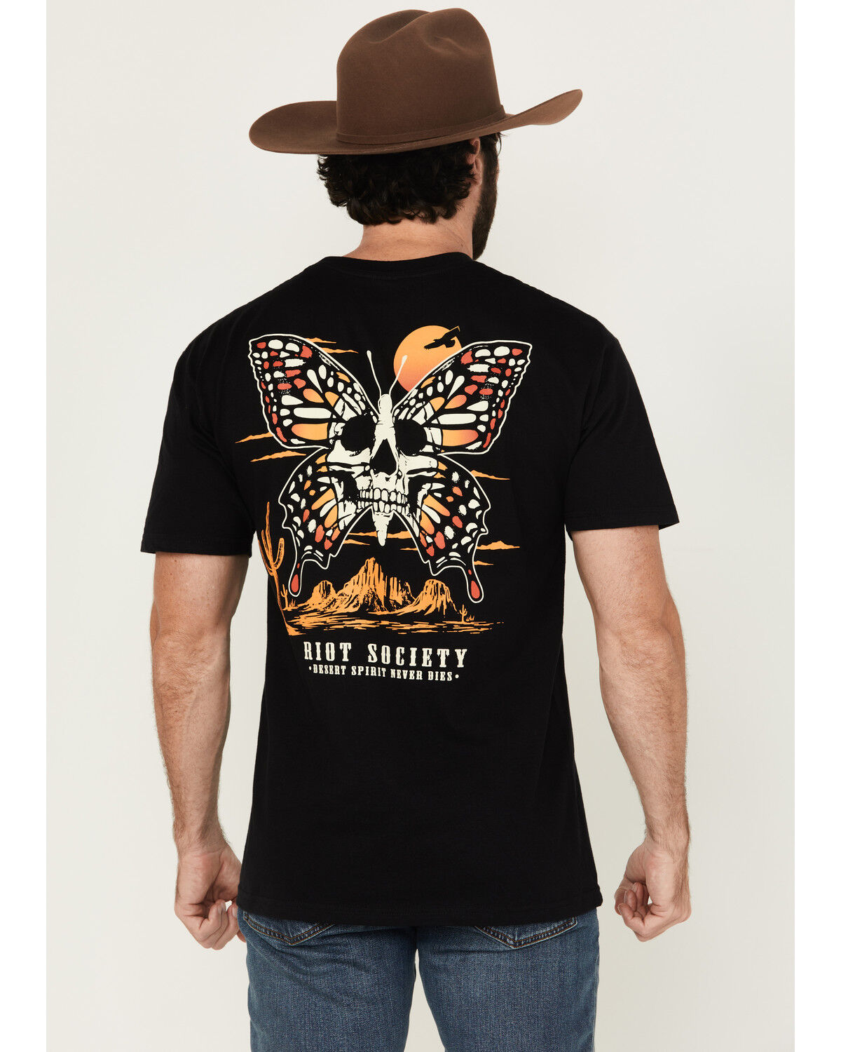 Riot Society Men's Boot Barn Exclusive Monarch Short Sleeve Graphic T-Shirt