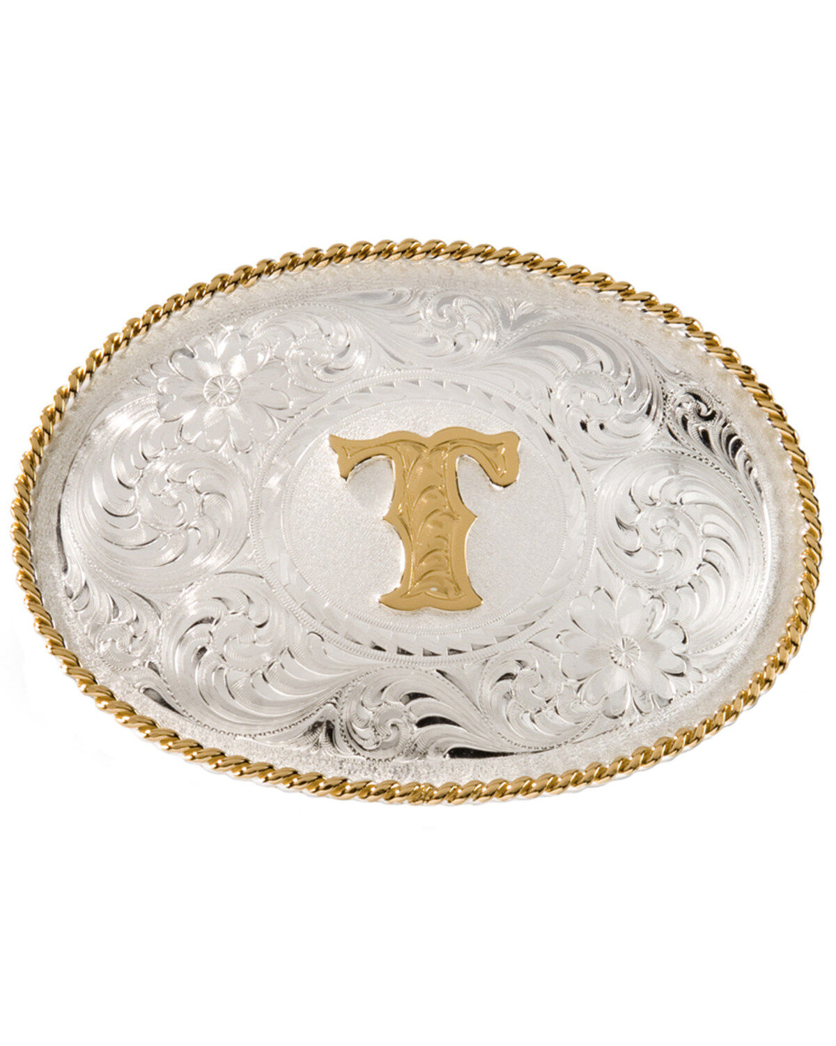 Montana Silversmiths Initial T Western Buckle