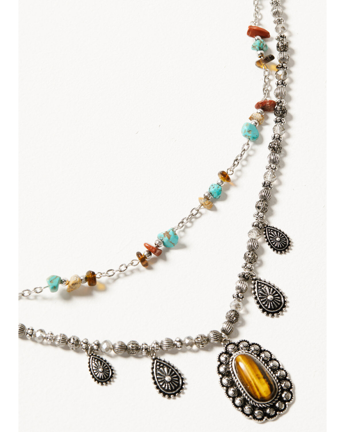 Shyanne Women's Bisbee Falls Multi-Layered Concho Necklace