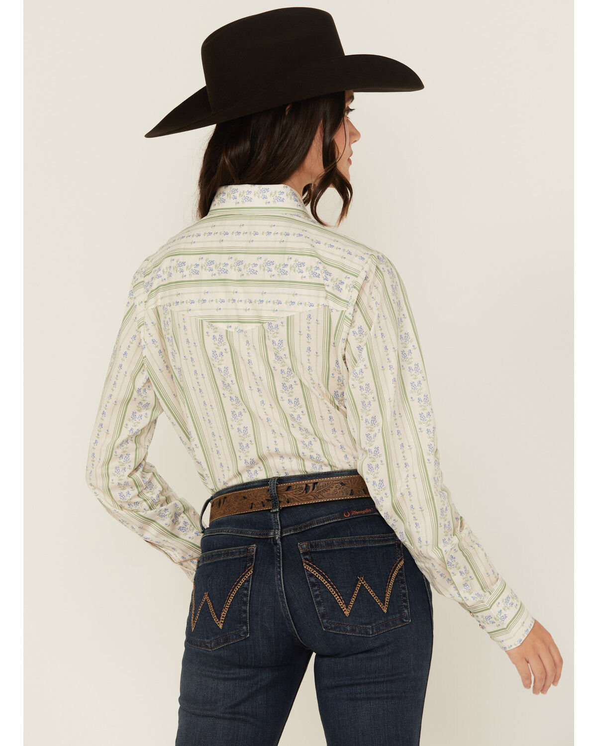 Cowboygirl by Jenna Paulette Women's Wallpaper Long Sleeve Pearl Snap Western Shirt