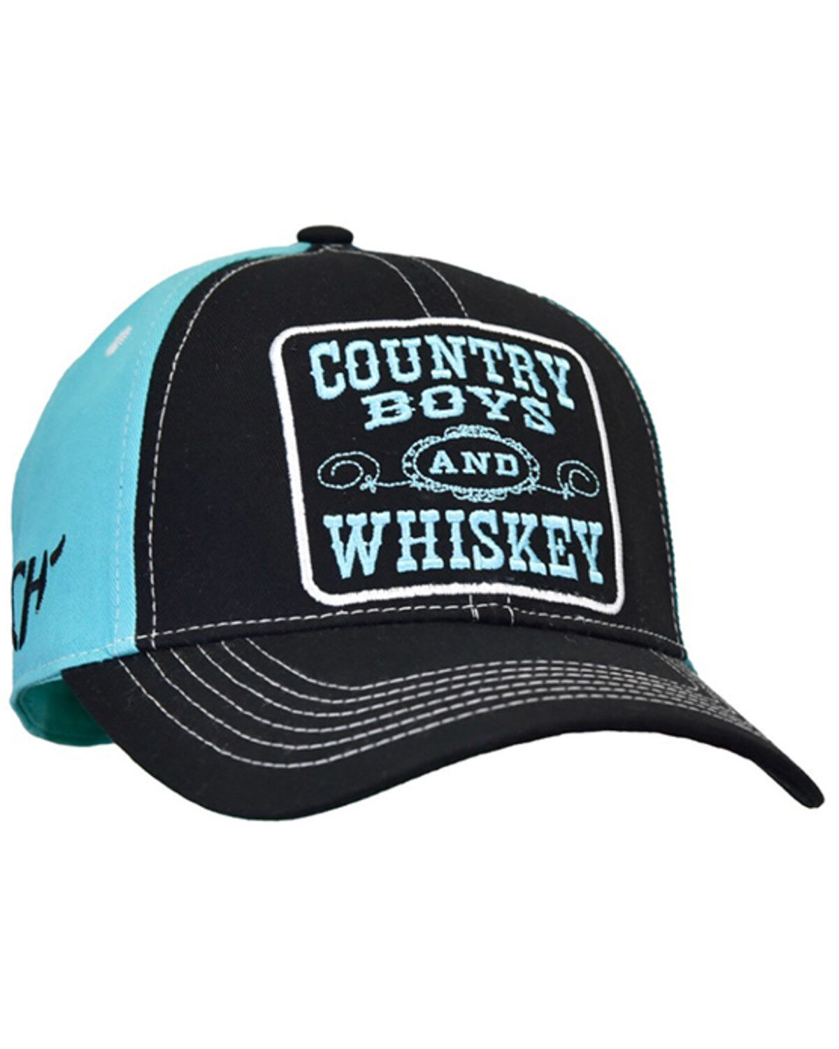 Cowgirl Hardware Women's Country Boys and Whiskey Ball Cap