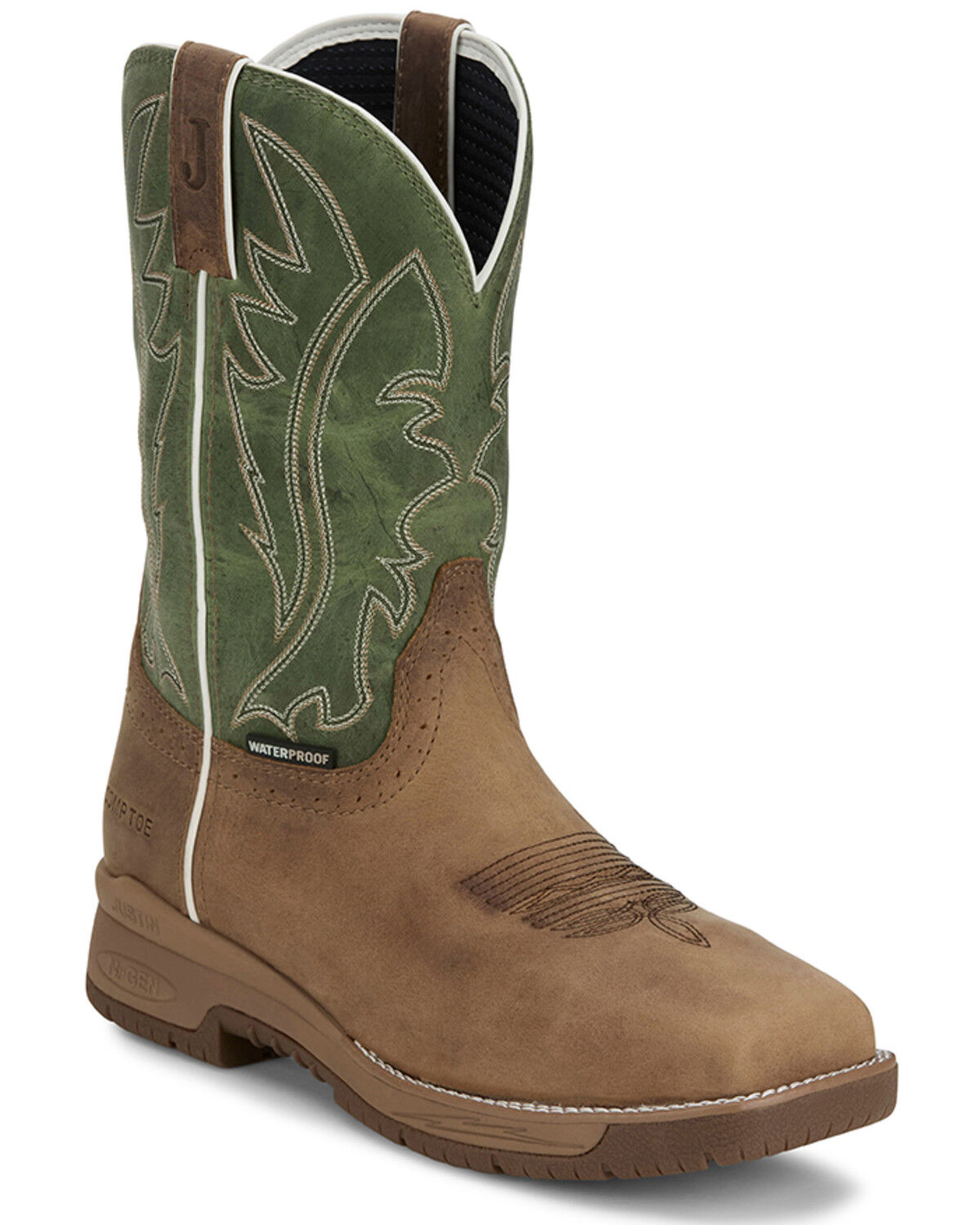 Justin Men's 11" Nitread Waterproof Work Boots - Nano Composite Toe