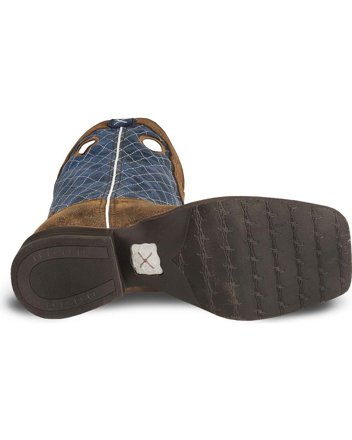 Twisted X Men's Distressed Ruff Stock Western Boots - Broad Square Toe