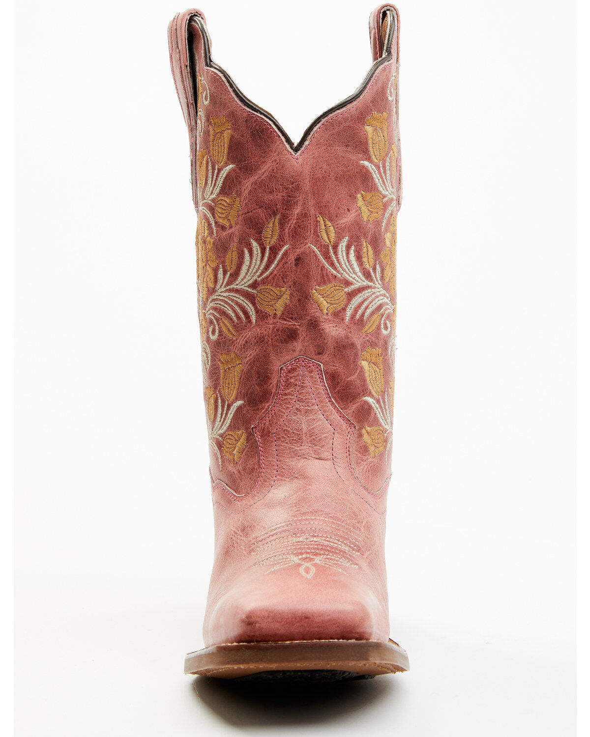 Dan Post Women's Athena Floral Embroidered Western Performance Boots - Broad Square Toe