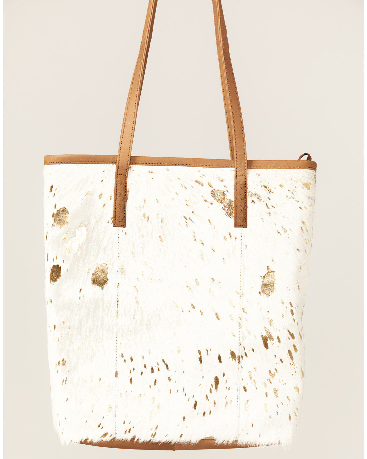 Shyanne Women's Gold Foil Hair-On Tote