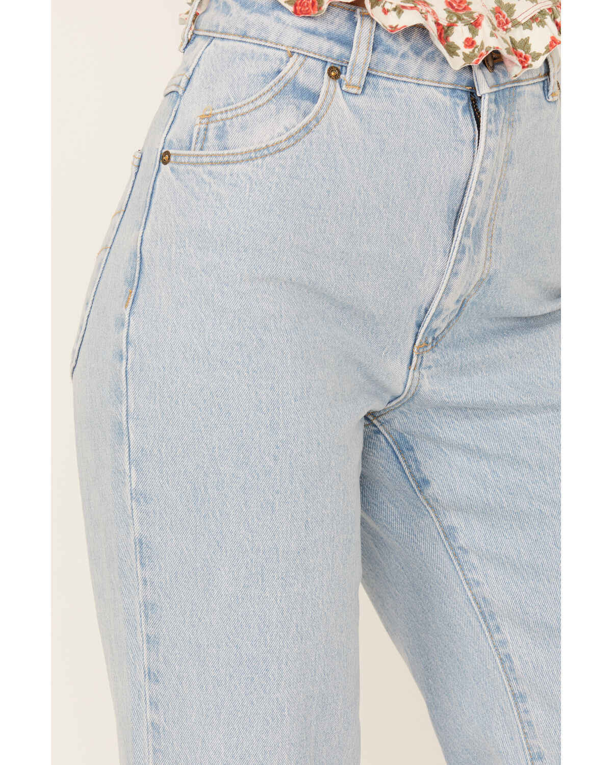 Rolla's Women's Boot Barn Exclusive Nina Light Wash High Rise Eastcoast Flare Stretch Denim Jeans