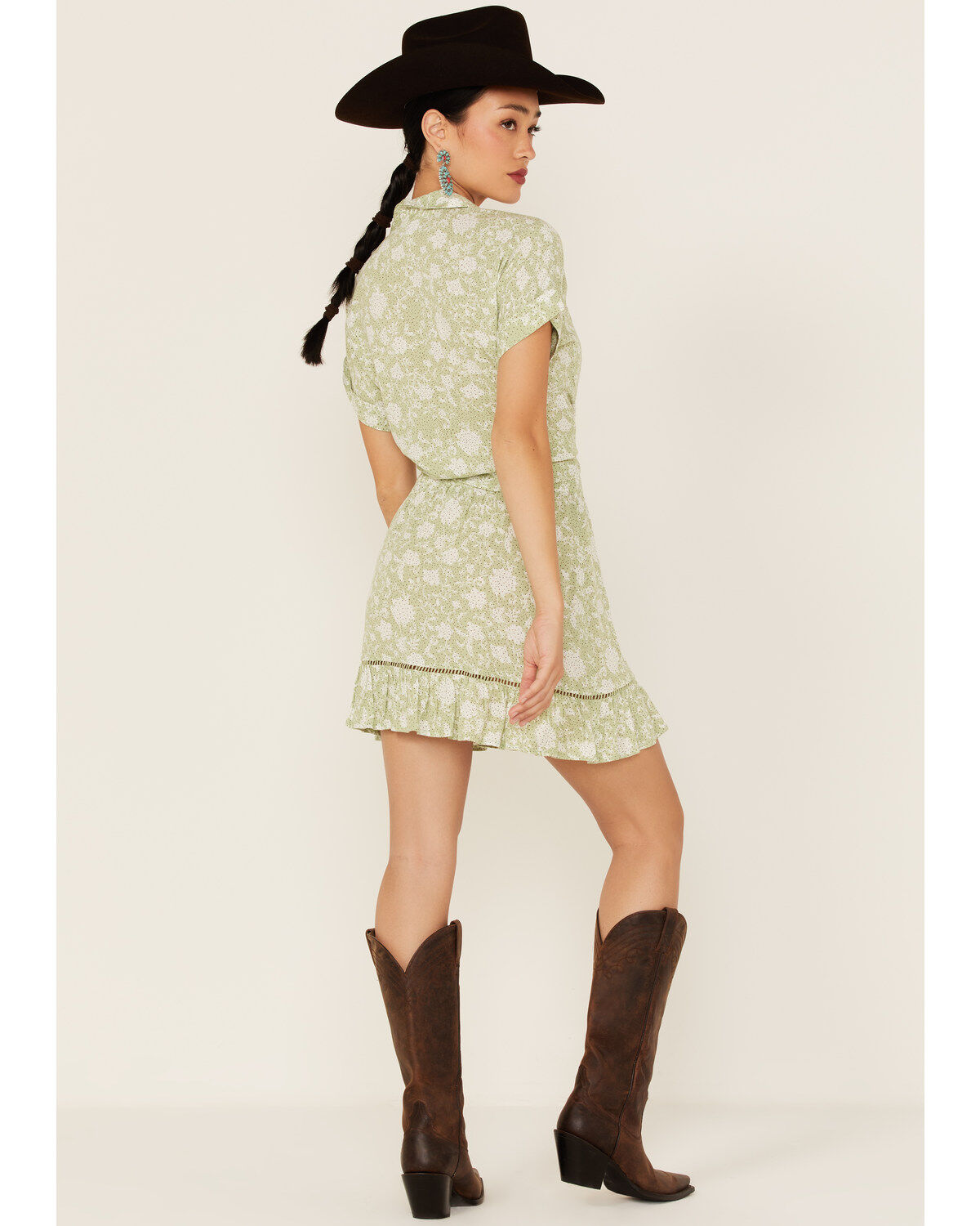 Shyanne Women's Floral Print Button Front Skirt