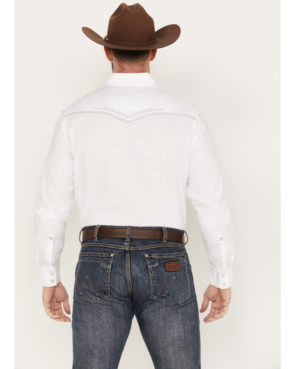 Wrangler Men's Rock 47 Long Sleeve Western Pearl Snap Shirt