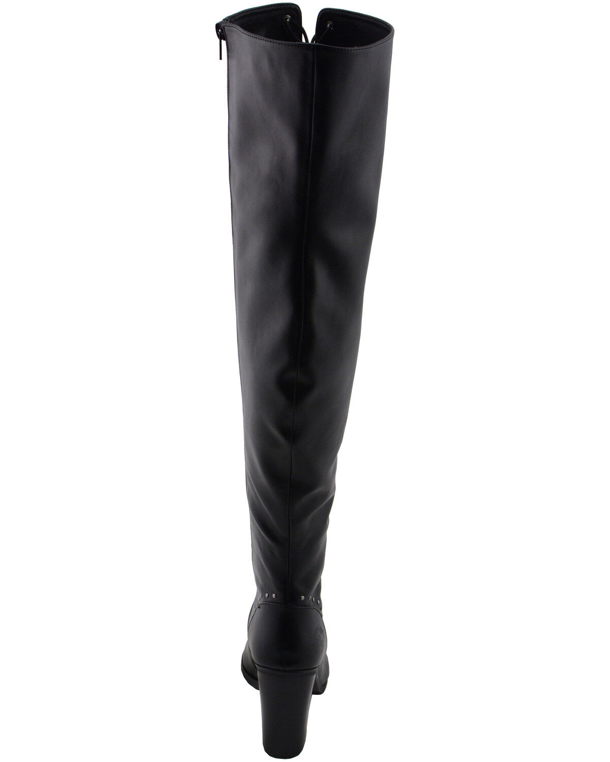 Milwaukee Leather Women's Open Toe Front Knee High Boots - Round Toe