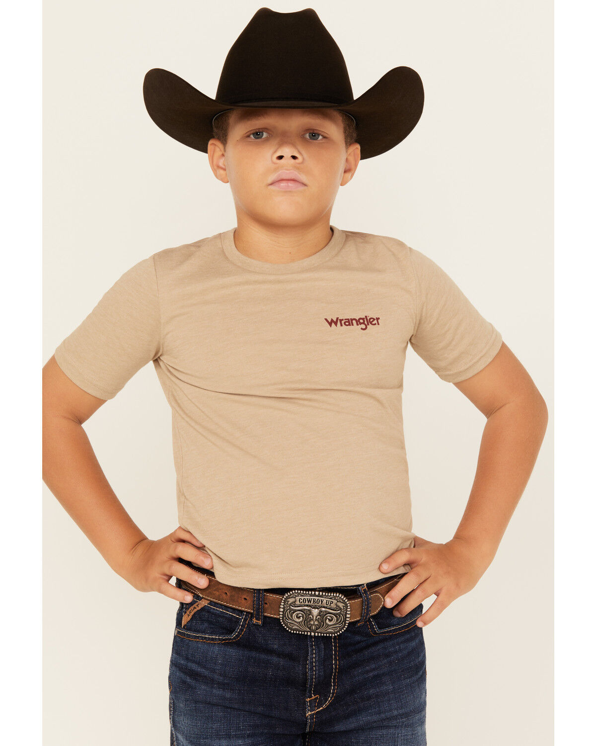 Wrangler Boys' Buffalo Logo Short Sleeve Graphic T-Shirt