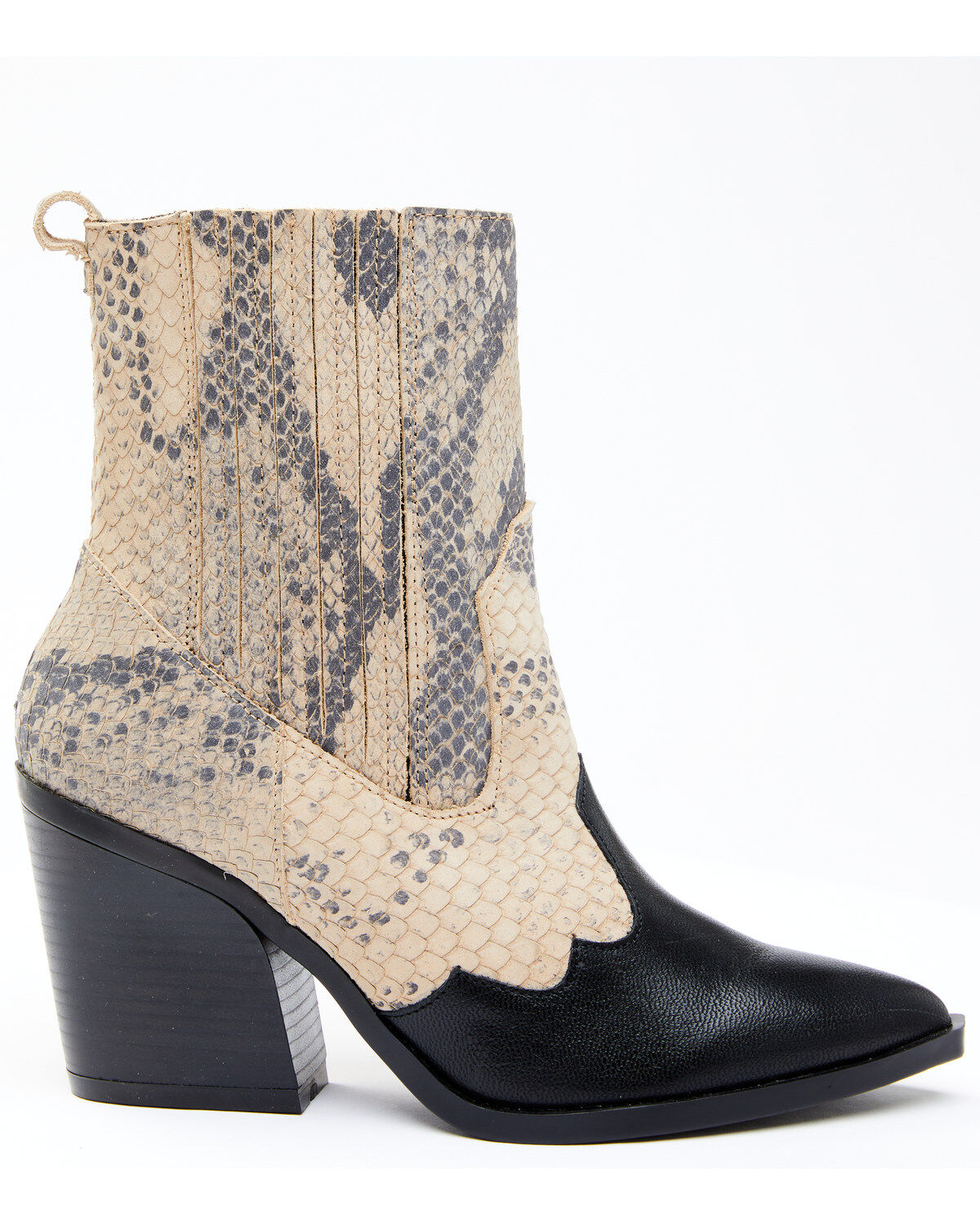 Dan Post Women's Snake Print Fashion Booties - Round Toe