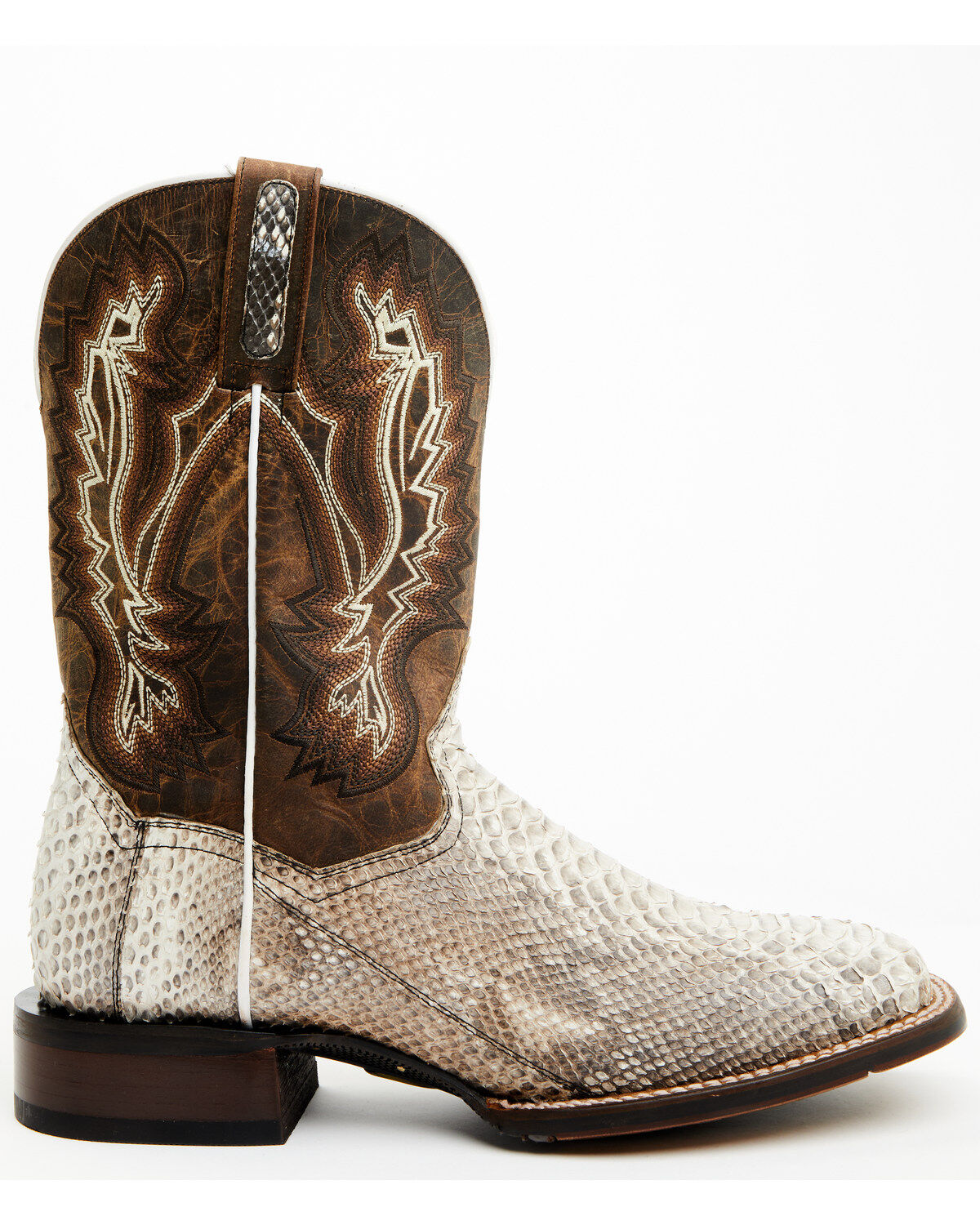 Dan Post Men's Brutus Exotic Python Western Performance Boots - Broad Square Toe