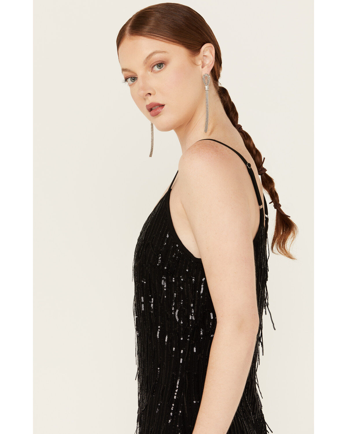 Shyanne Women's Fringe Slip Mini Dress