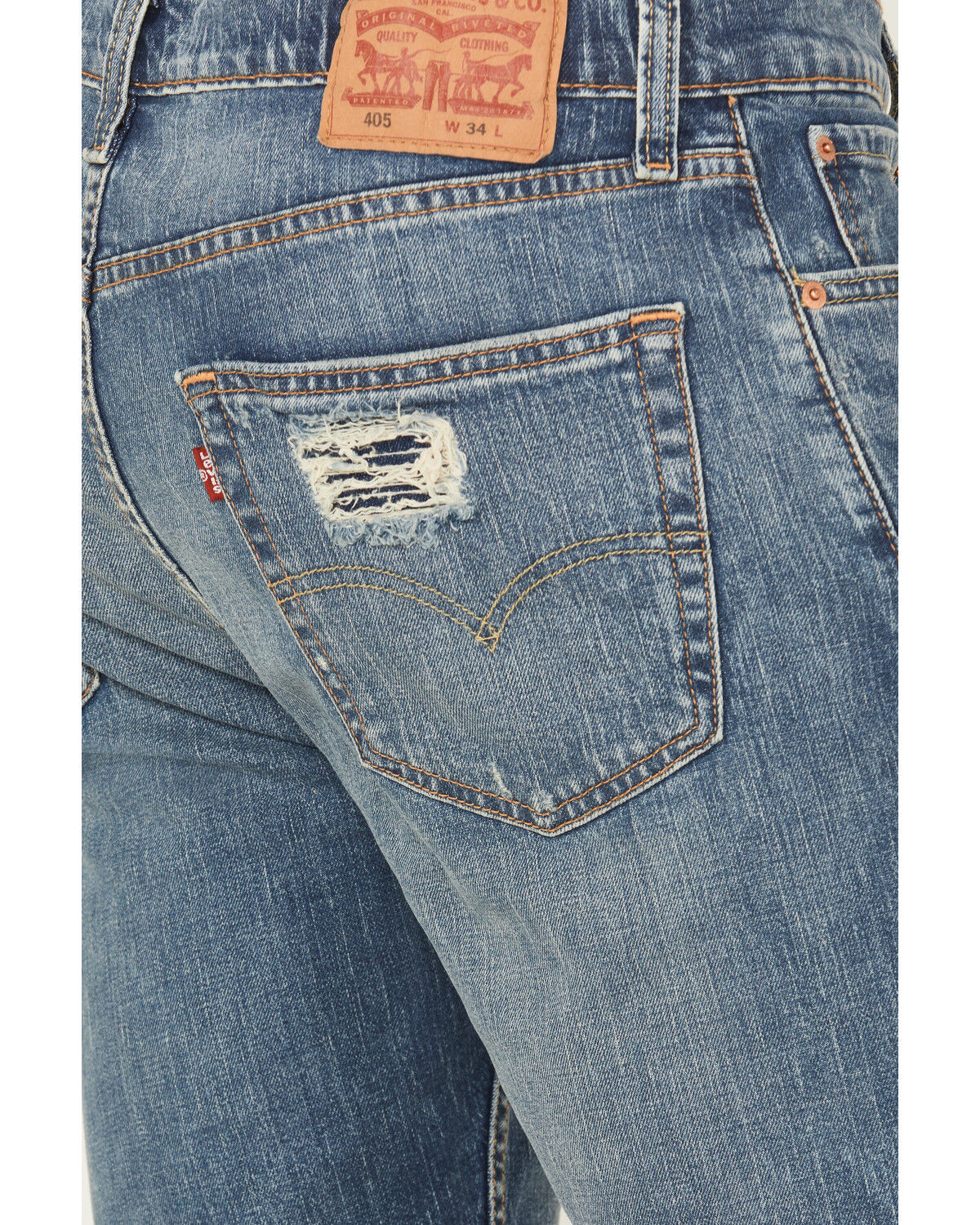 Levi's Men's 405 Bestie Light Wash Standard Stretch Denim Shorts