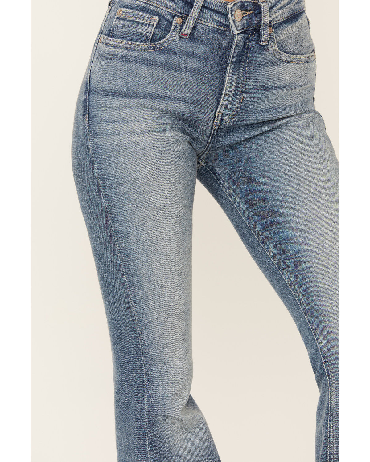 Idyllwind Women's Barnwell Medium Wash High Rise Flare Stretch Denim Jeans