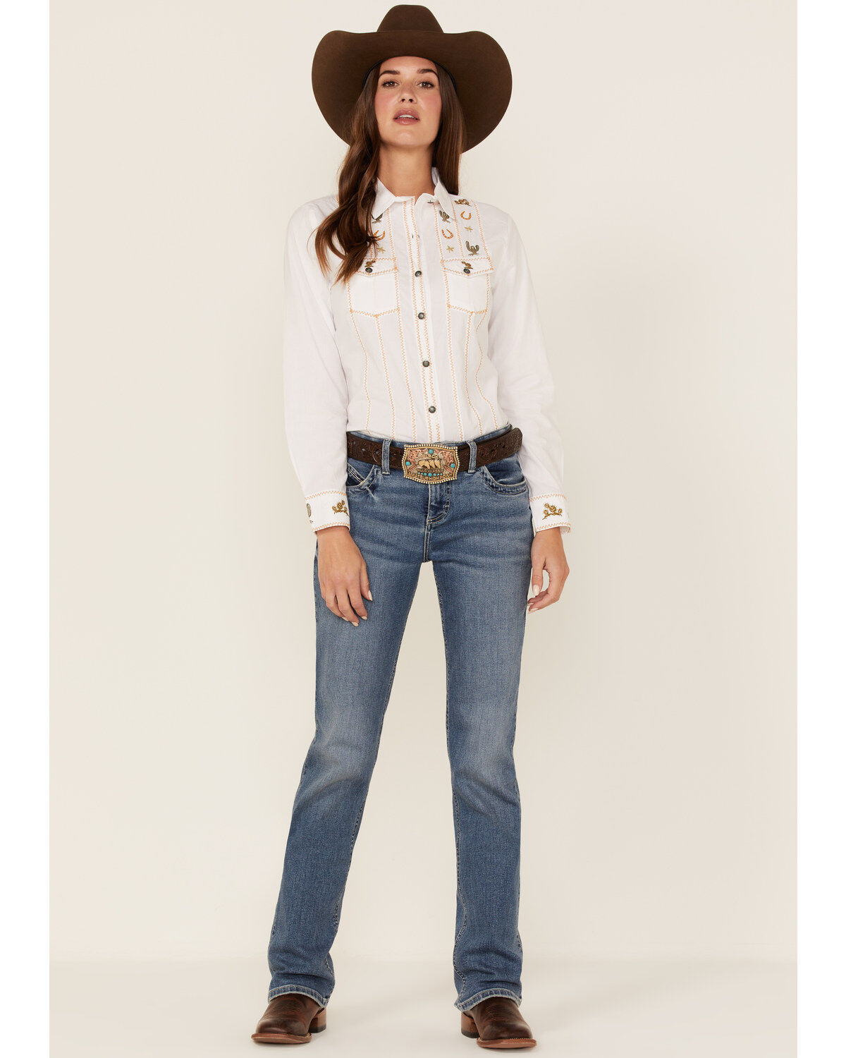 Tasha Polizzi Women's Jackson Embroidered Western Shirt