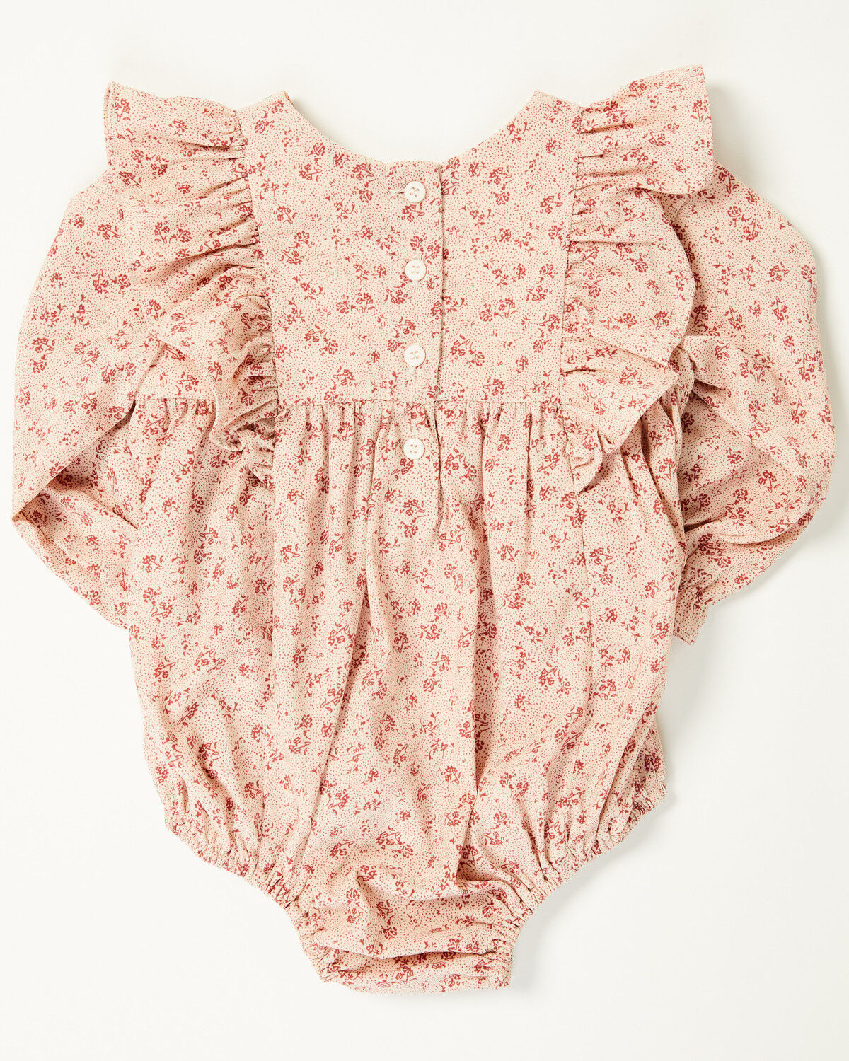 Yura Infant Girls' Floral Print Long Sleeve Snap Onesie