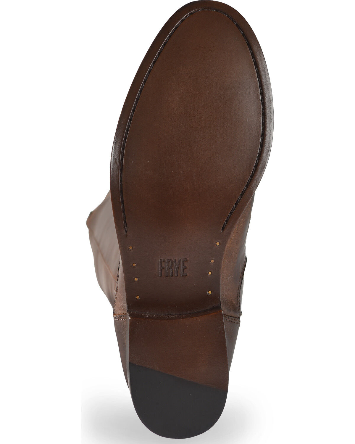 Frye Women's Chocolate Melissa Stud Back Zip Boots - Round Toe