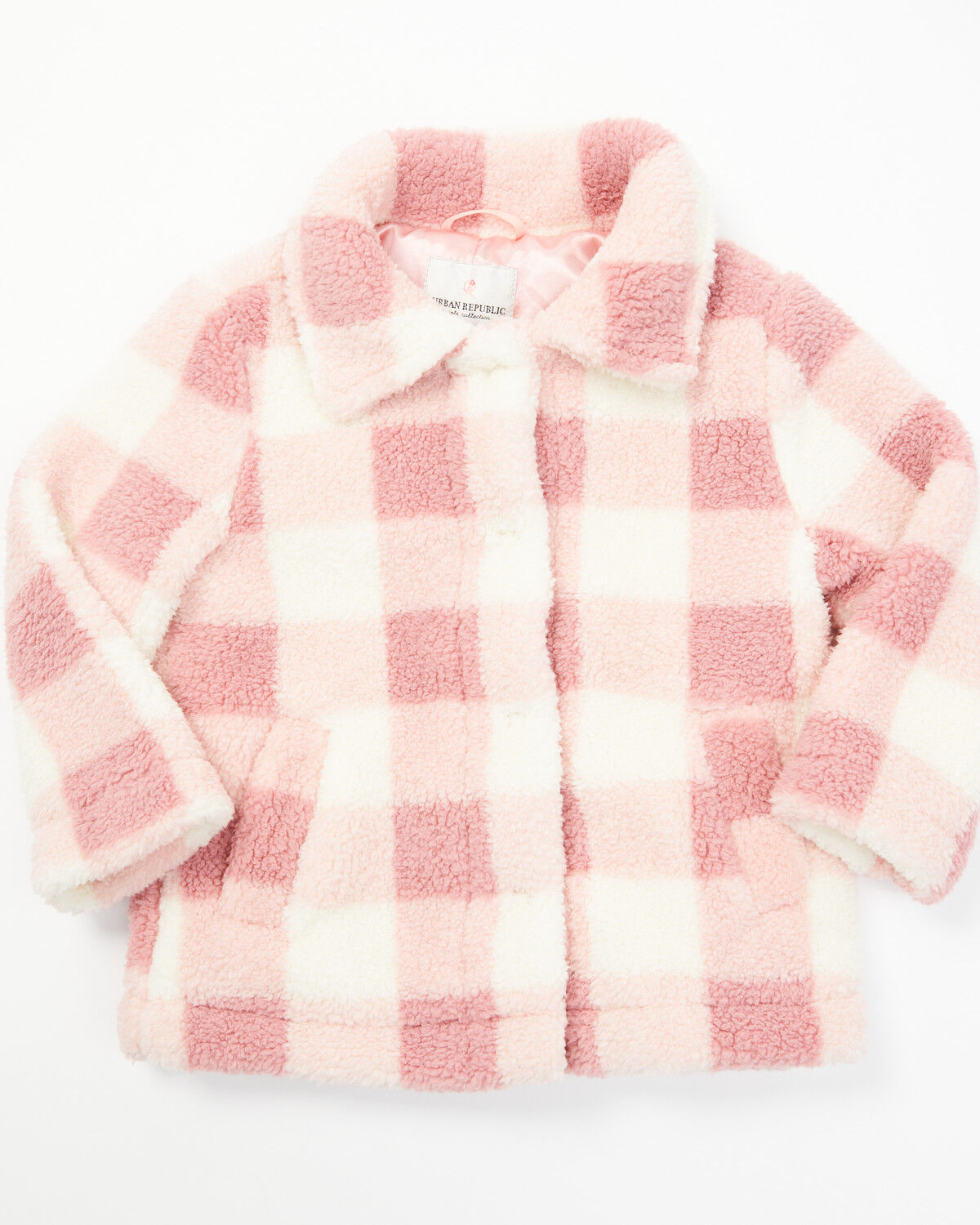 Urban Republic Infant Girls' Plaid Print Snap Shacket