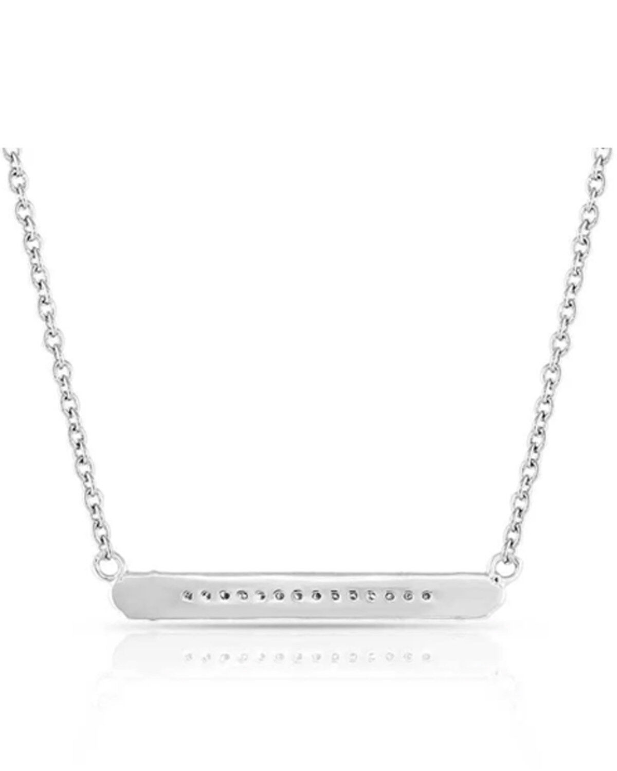 Montana Silversmiths Women's Setting the Crystal Bar Necklace