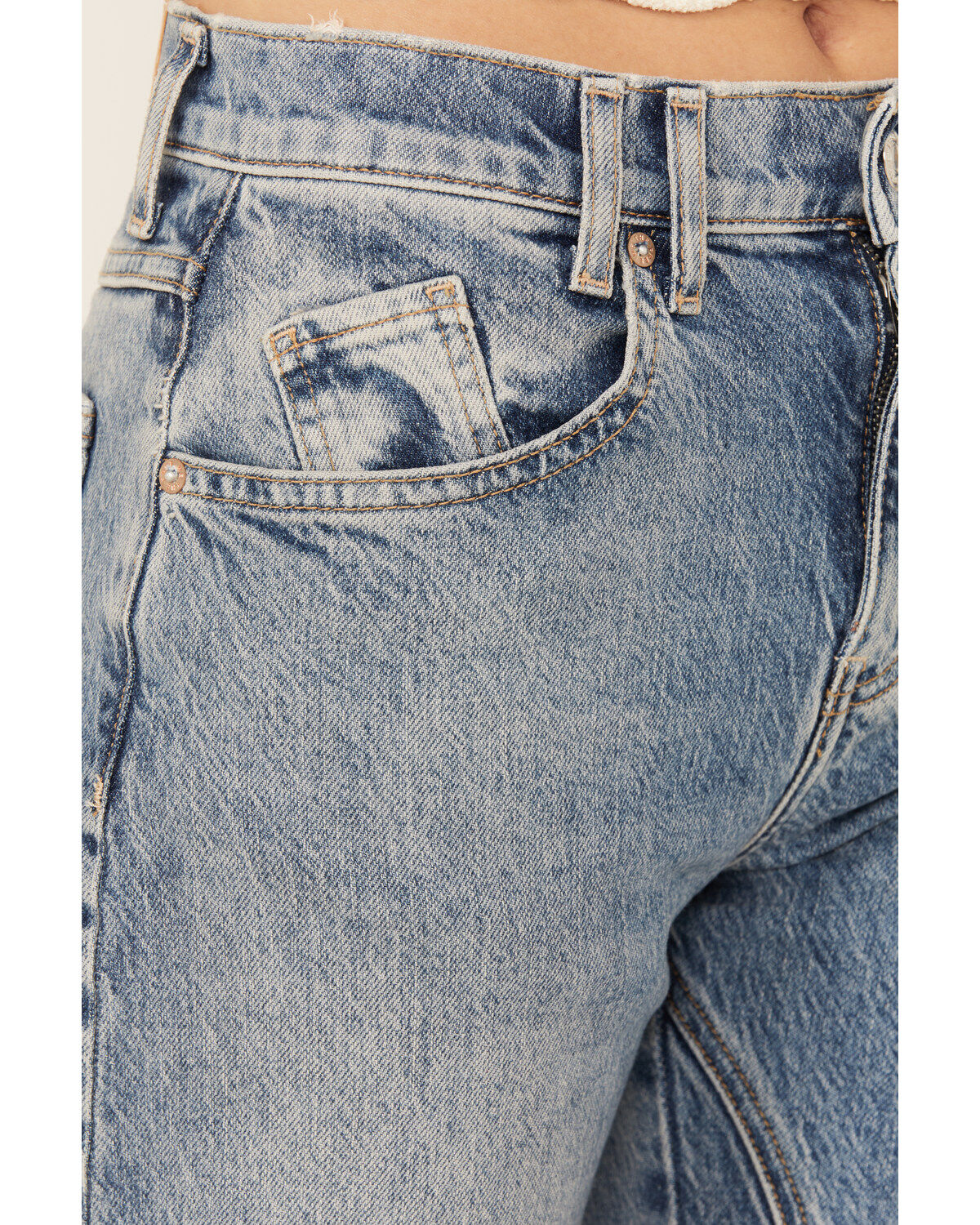 Free People Women's Risk Taker Straight Stretch Denim Jeans