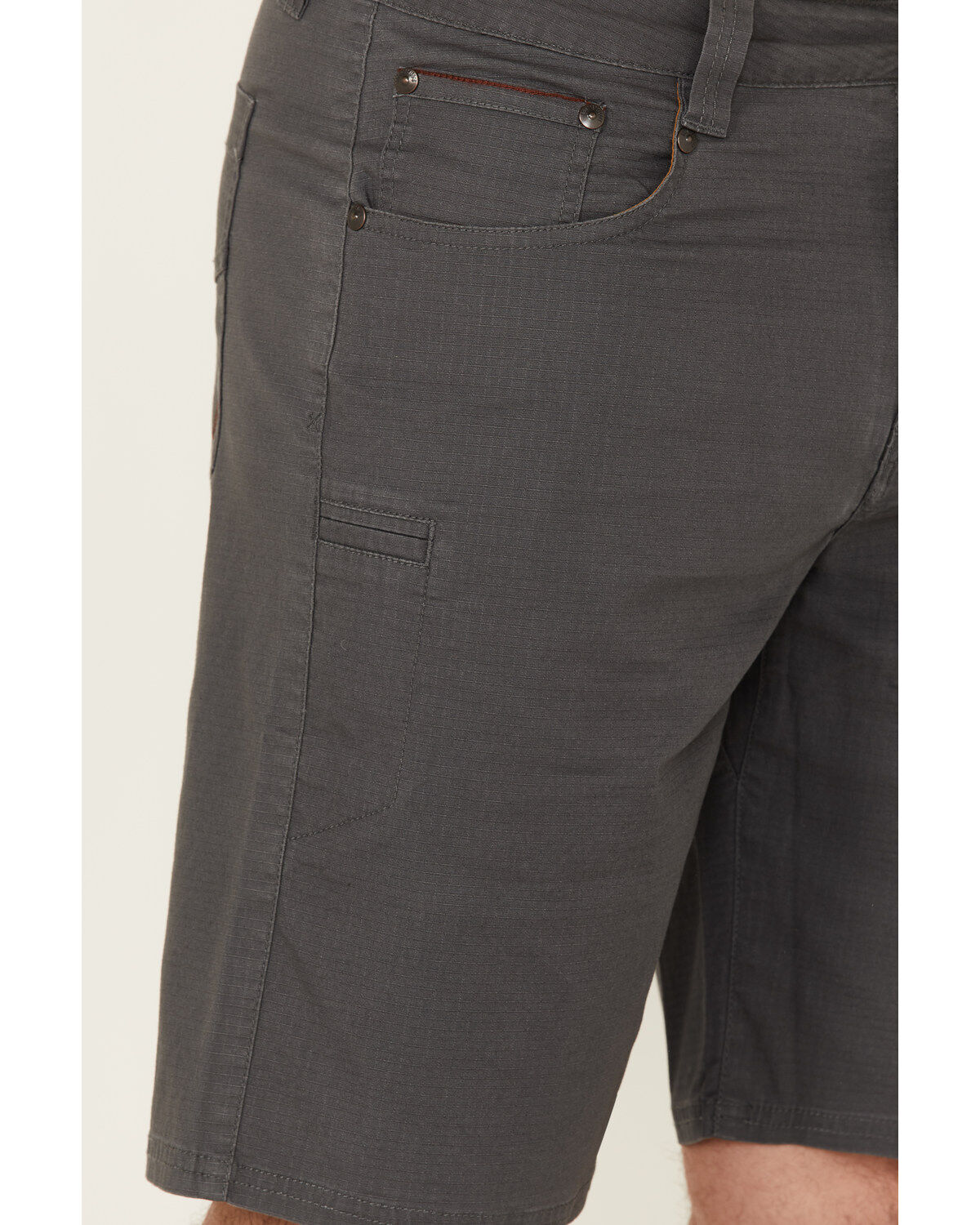 Brothers and Sons Men's Weathered Ripstop Stretch Slim Shorts