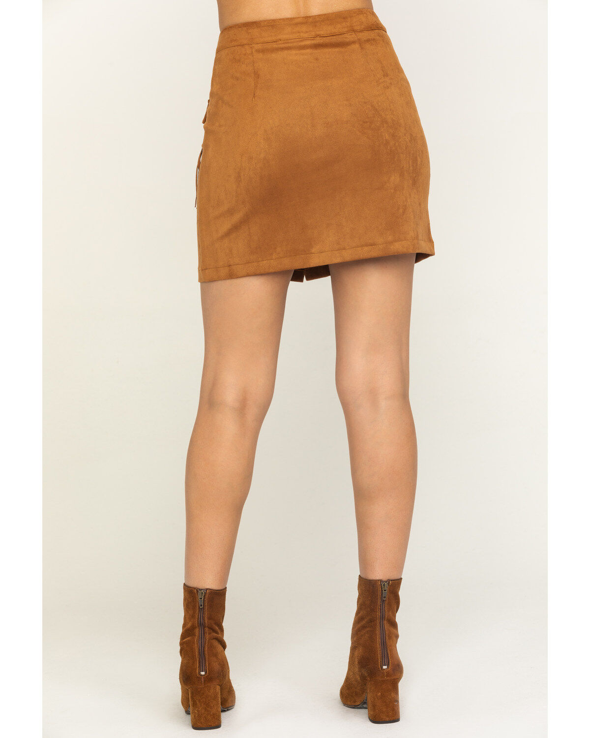 Flying Tomato Women's Fringe Pocket Mini Skirt