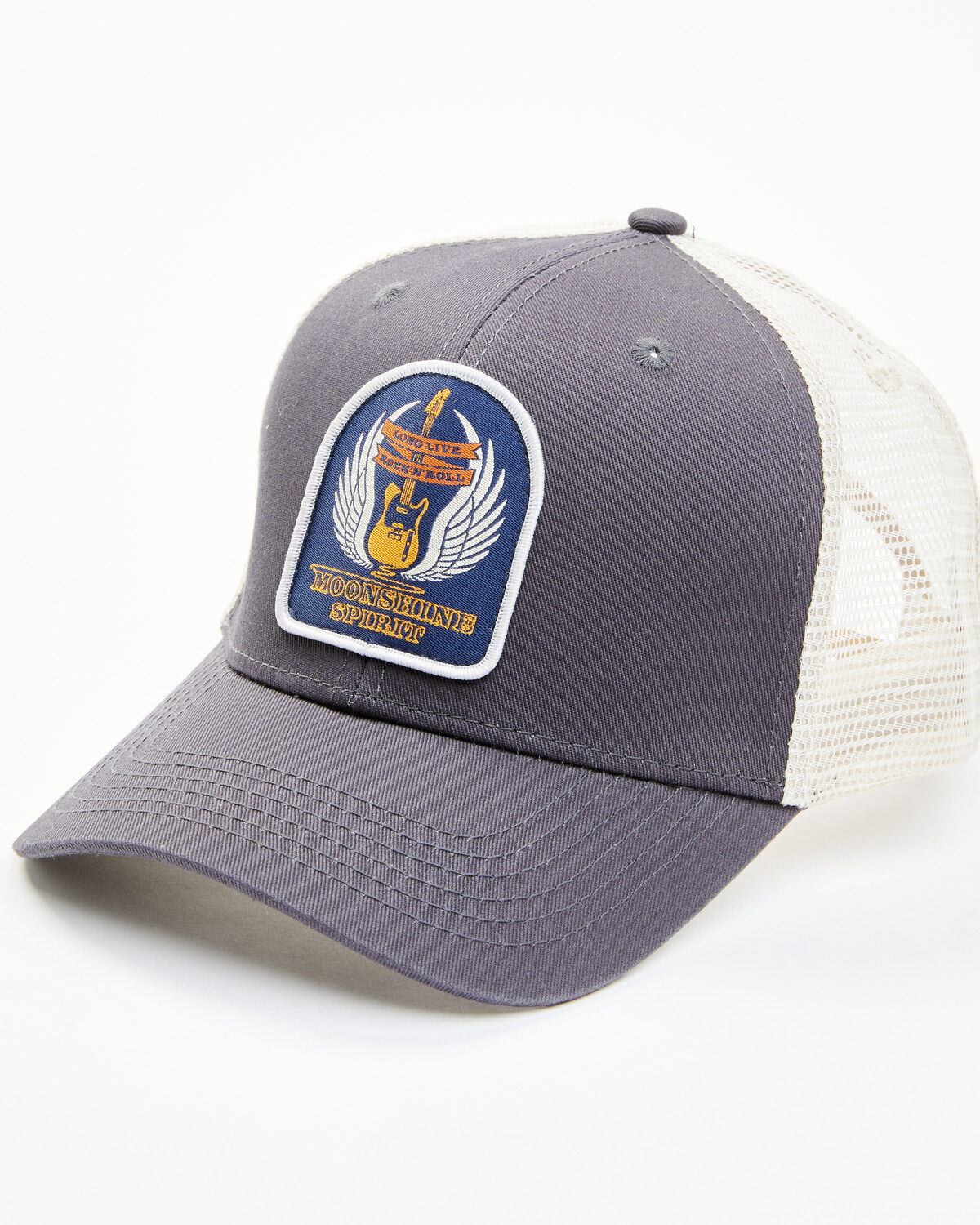 Moonshine Spirit Men's Guitar Wings Patch Mesh-Back Ball Cap