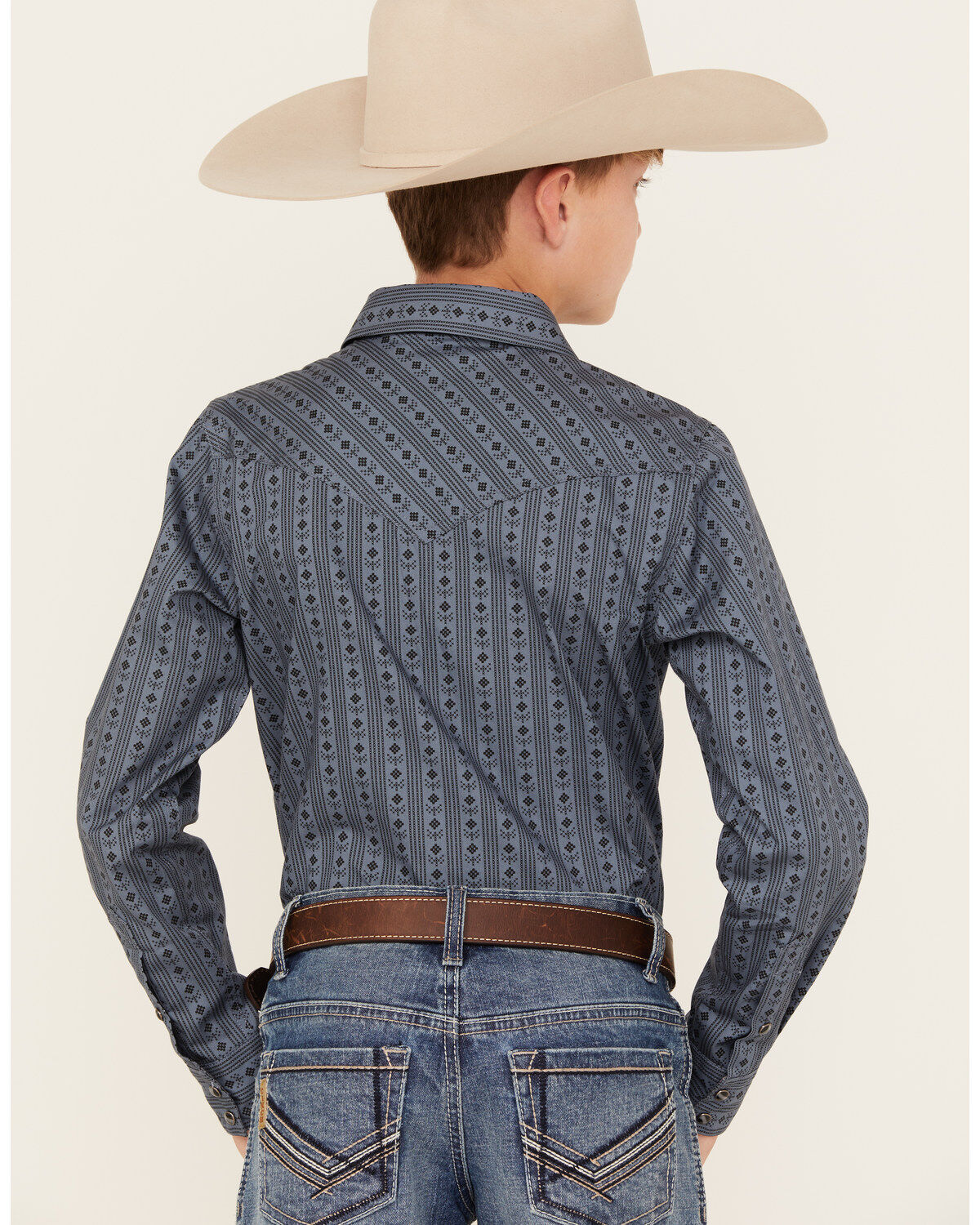 Cody James Boys' Cowboy Long Sleeve Snap Western Shirt