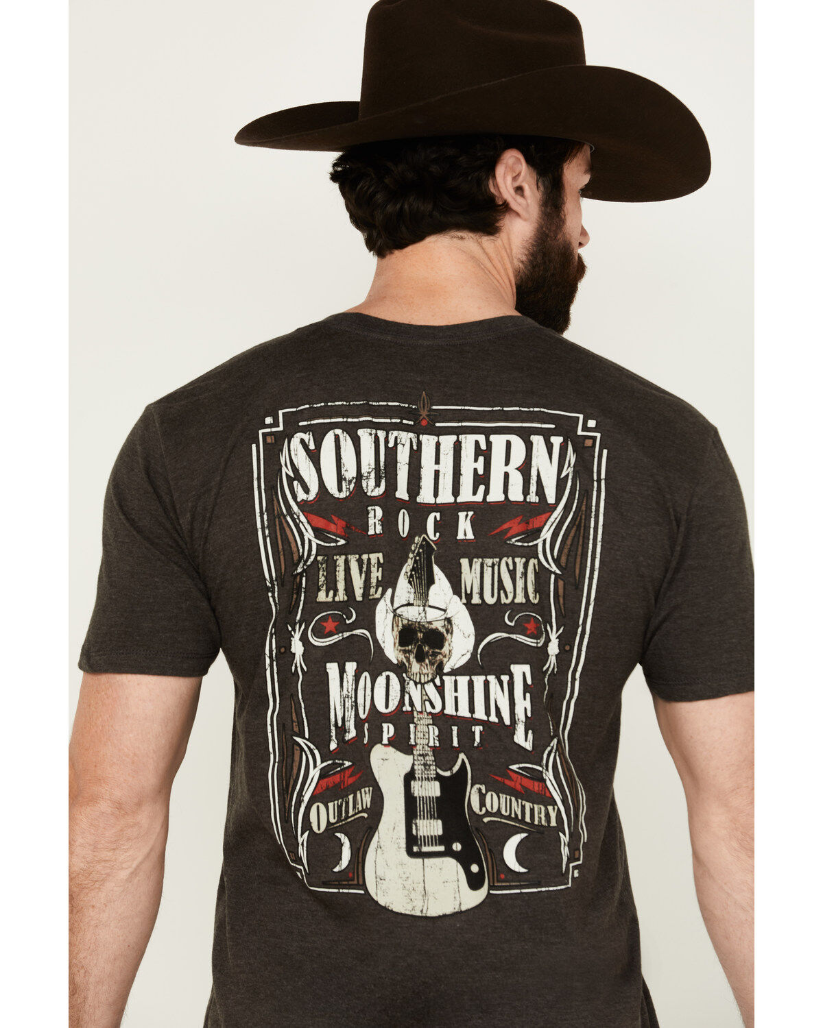Moonshine Spirit Men's Southern Rock Short Sleeve Graphic T-Shirt