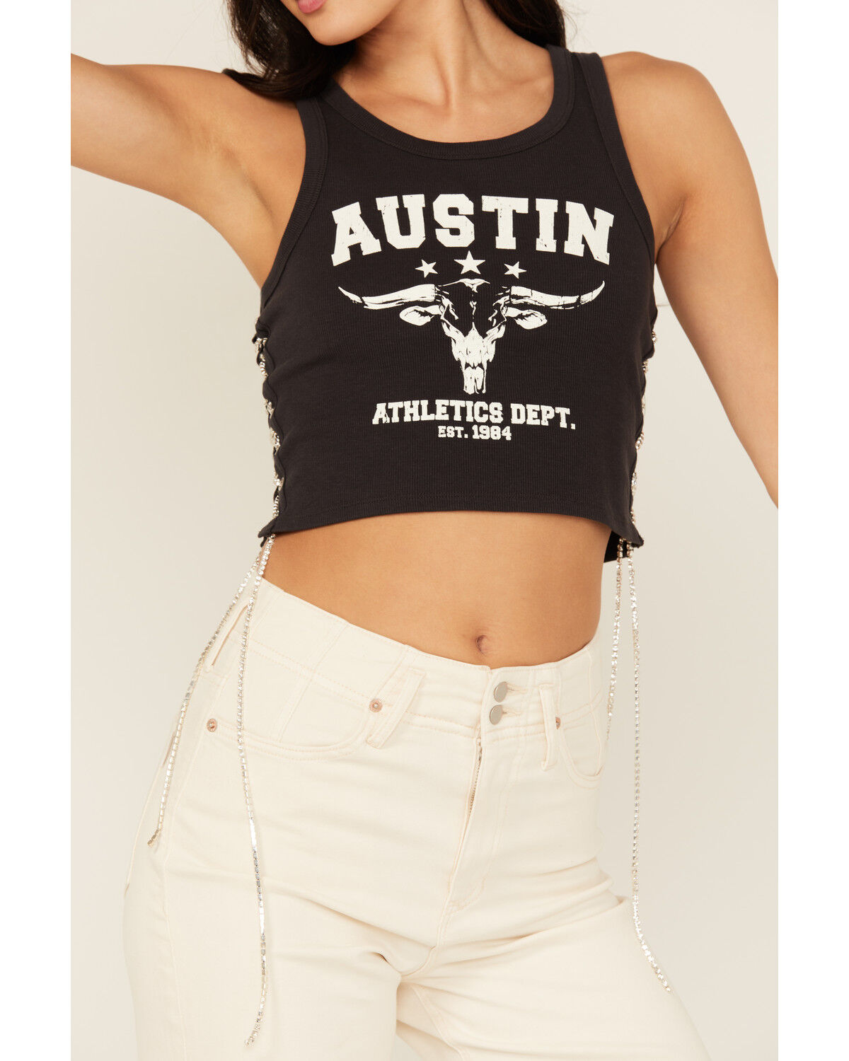 Blended Women's Austin Lace-Up Graphic Tank